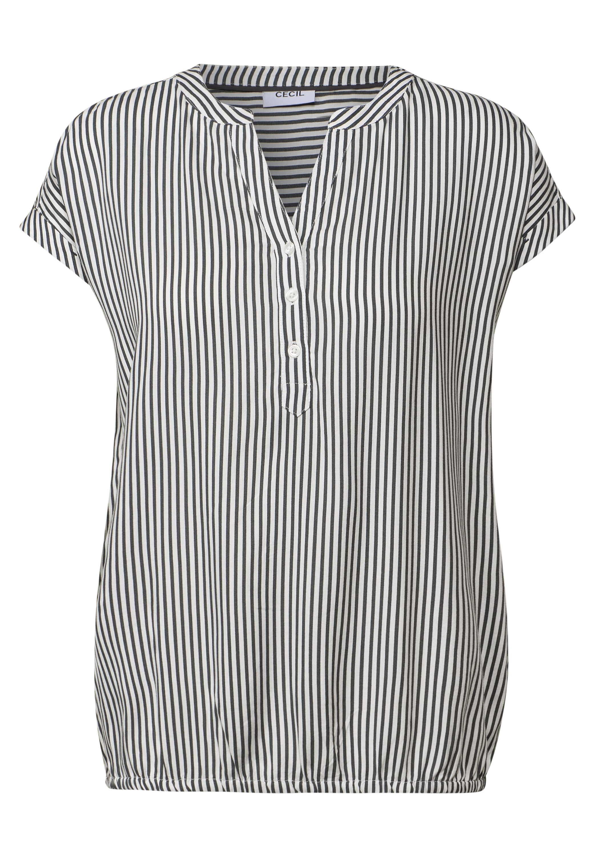 Cecil Kurzarmbluse, im Streifen-Look