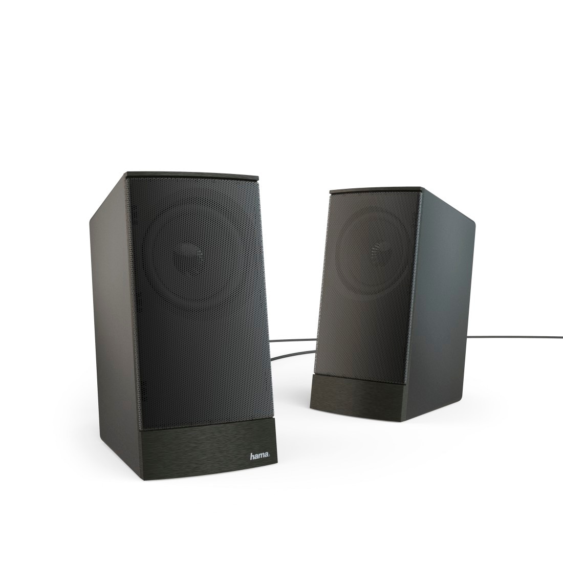 Hama PC-Lautsprecher »PC Lautsprecher Boxen Set für PC oder Notebook, Farbe Schwarz«, Lautsprecherregelung, 3,5 mm Klinkenstecker, externes Netzteil