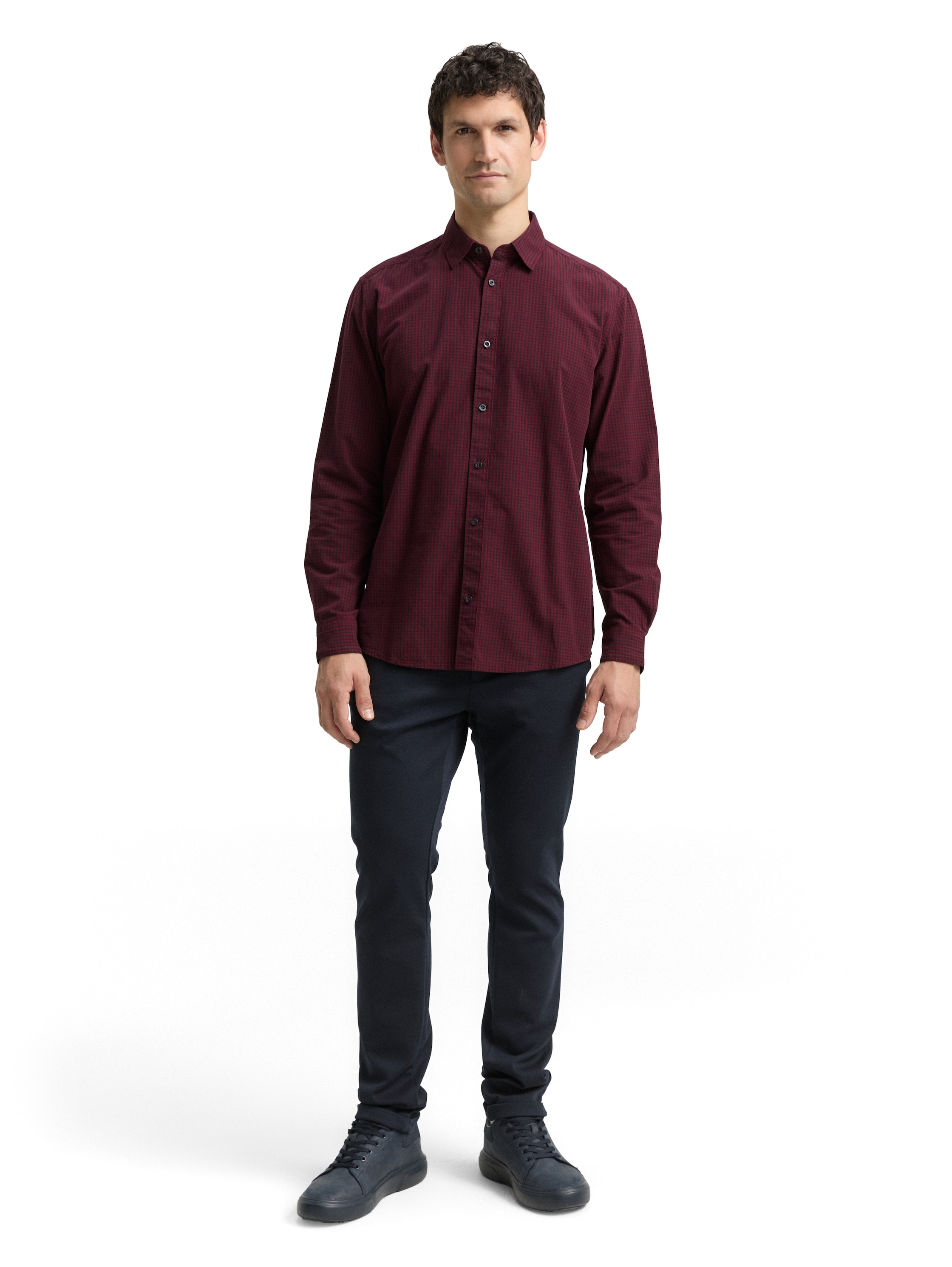 TOM TAILOR Langarmhemd mit Karomuster