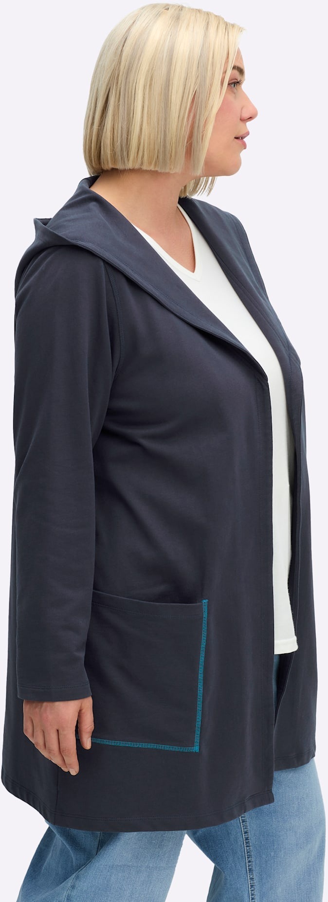 Sheego Shirtjacke »Sweatshirtjacke« 1 Stk. tlg.