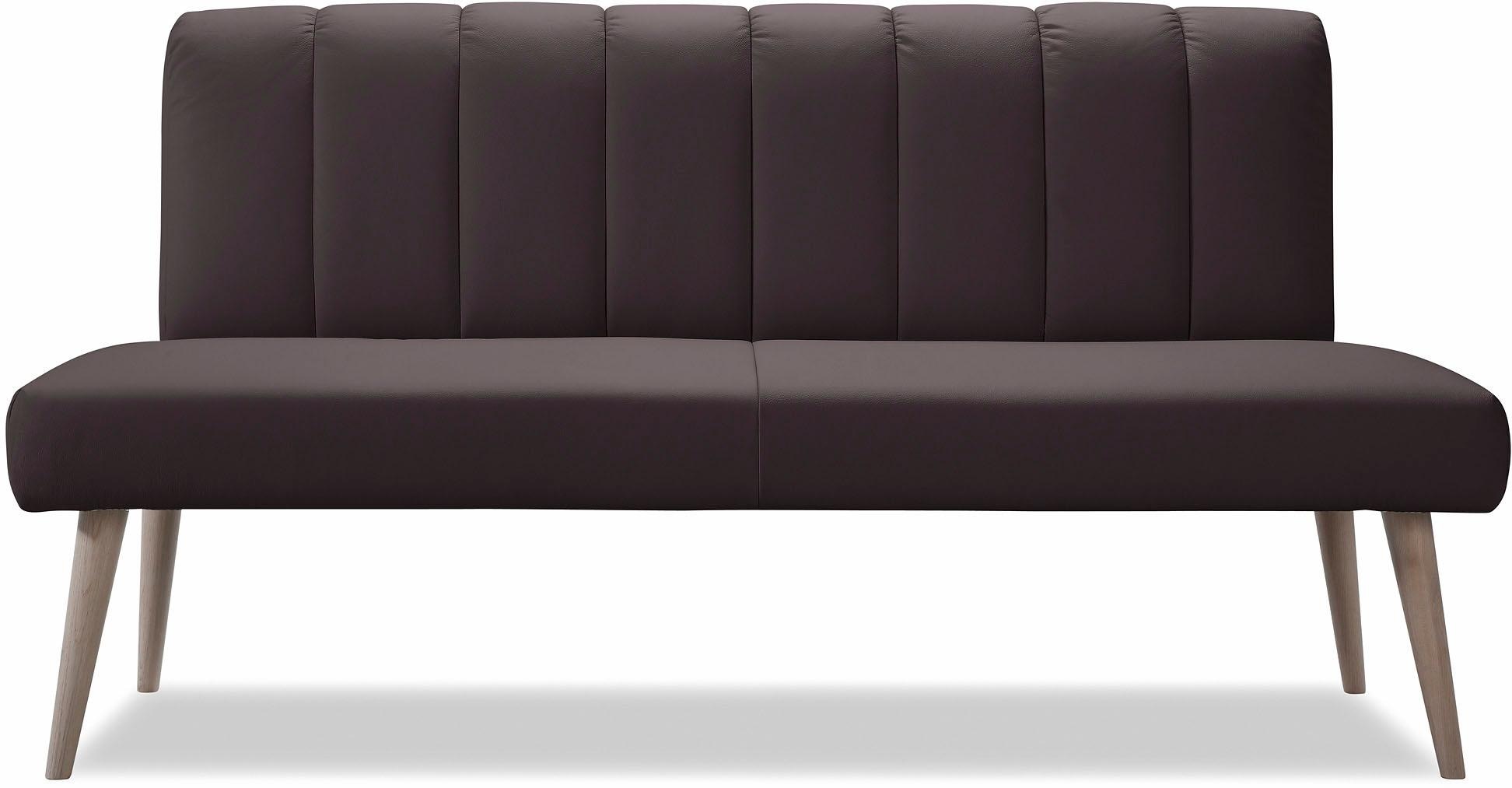 exxpo - sofa fashion Sitzbank »Costa, moderne Rückensteppung, bequem und elegant, hoher Holzfuß«, hochwertige Detailverarbeitung, Frei im Raum stellbar