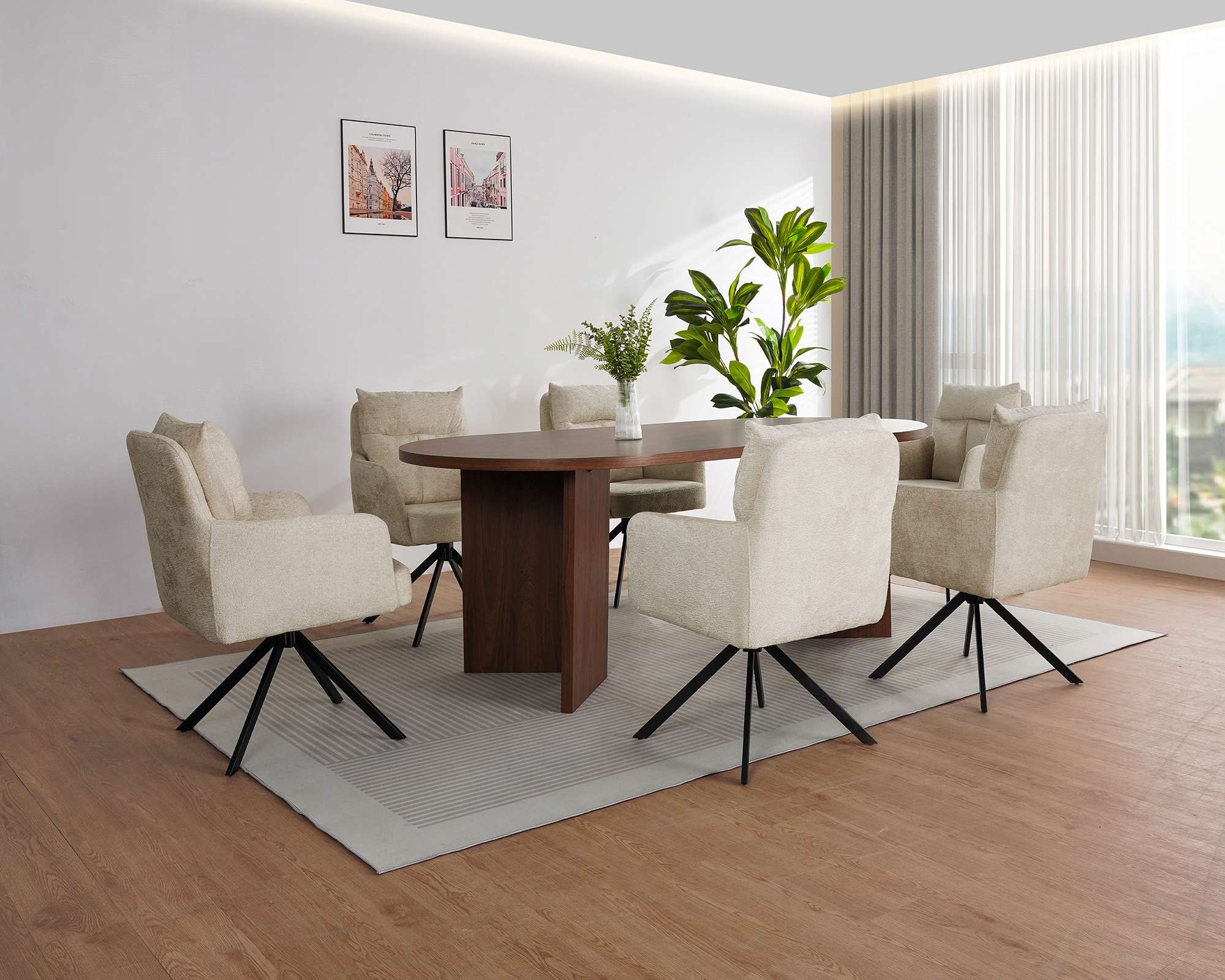 OTTO home Esszimmerstuhl »Darrin« (Set) 2 Stk.Steppung im Polster