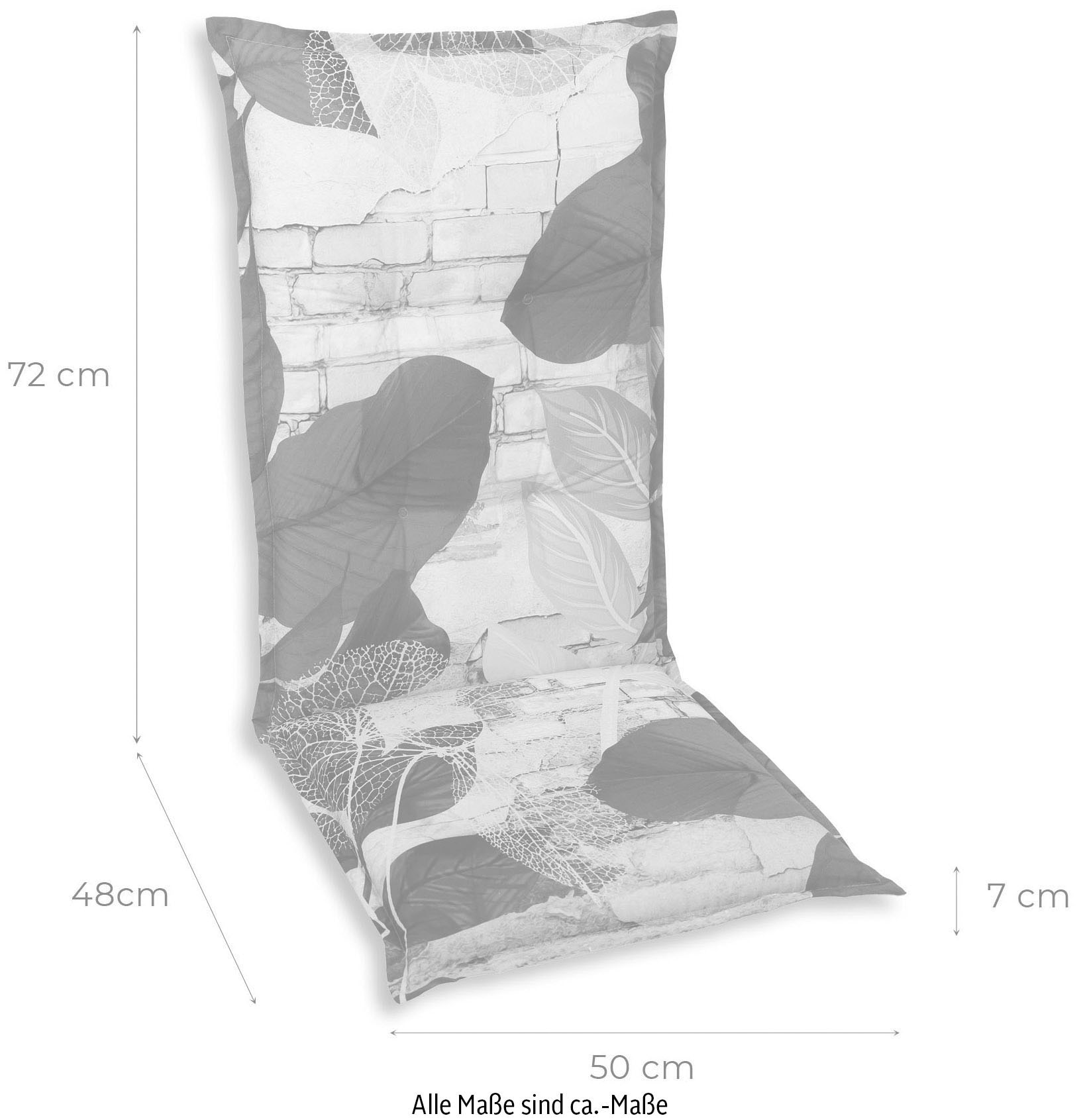 GO-DE Hochlehnerauflage, grün