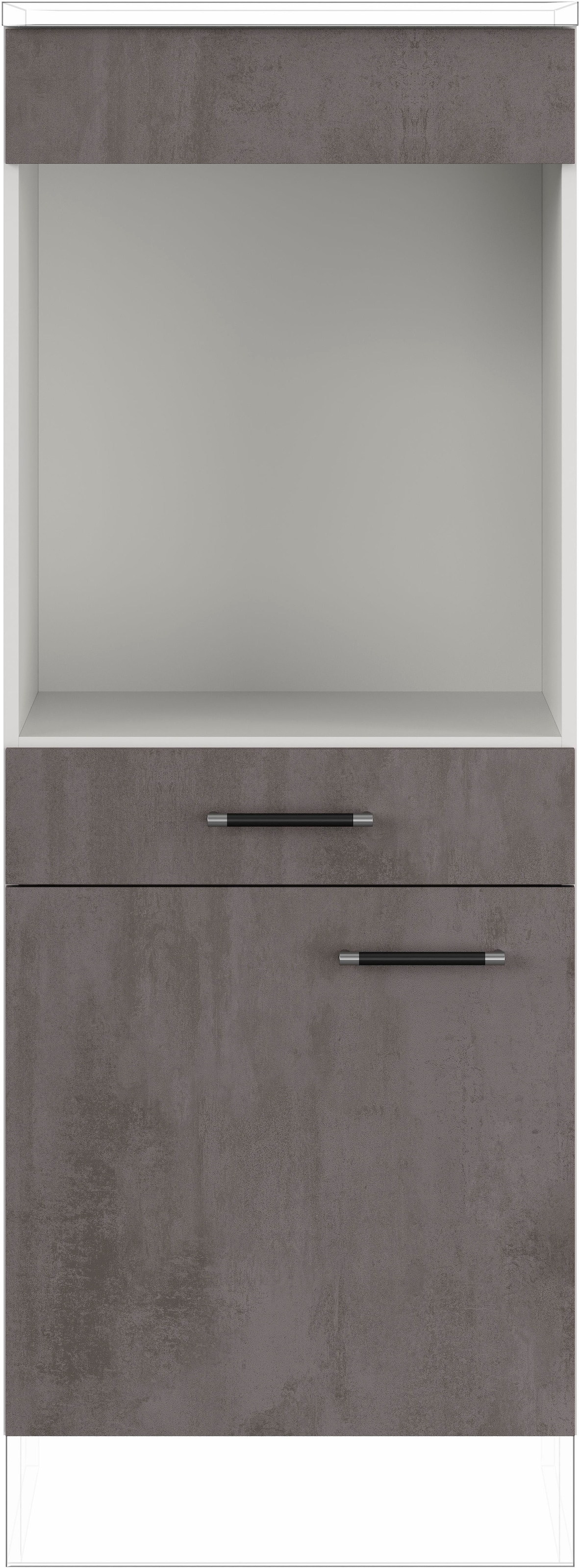 IMPULS KÜCHEN Backofenumbauschrank »"Prag", Breite/Höhe: 60/147,5 cm, mit Soft-Close« vormontiert, mit Schubkasten, mit verstellbarem Fachboden