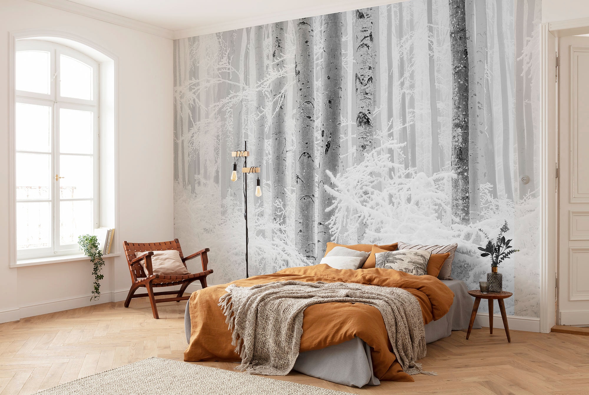 Komar Vliestapete »Digitaldruck Vlies - Winter Wood - Größe 400 x 280 cm«, bedruckt, Wohnzimmer, Schlafzimmer