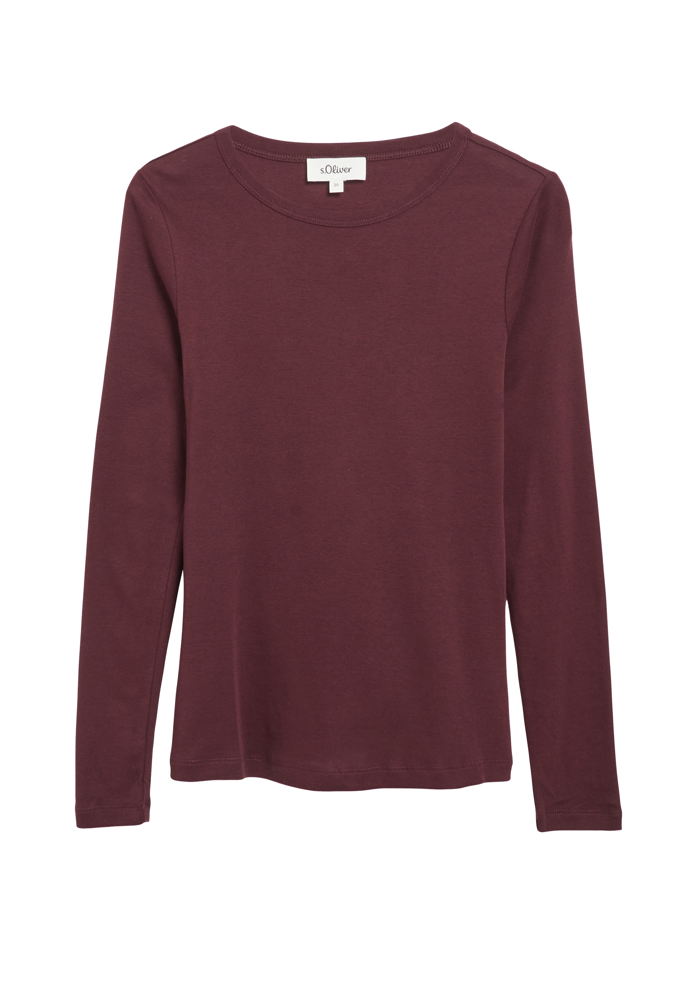 s.Oliver Langarmshirt mit U-Boot-Ausschnitt