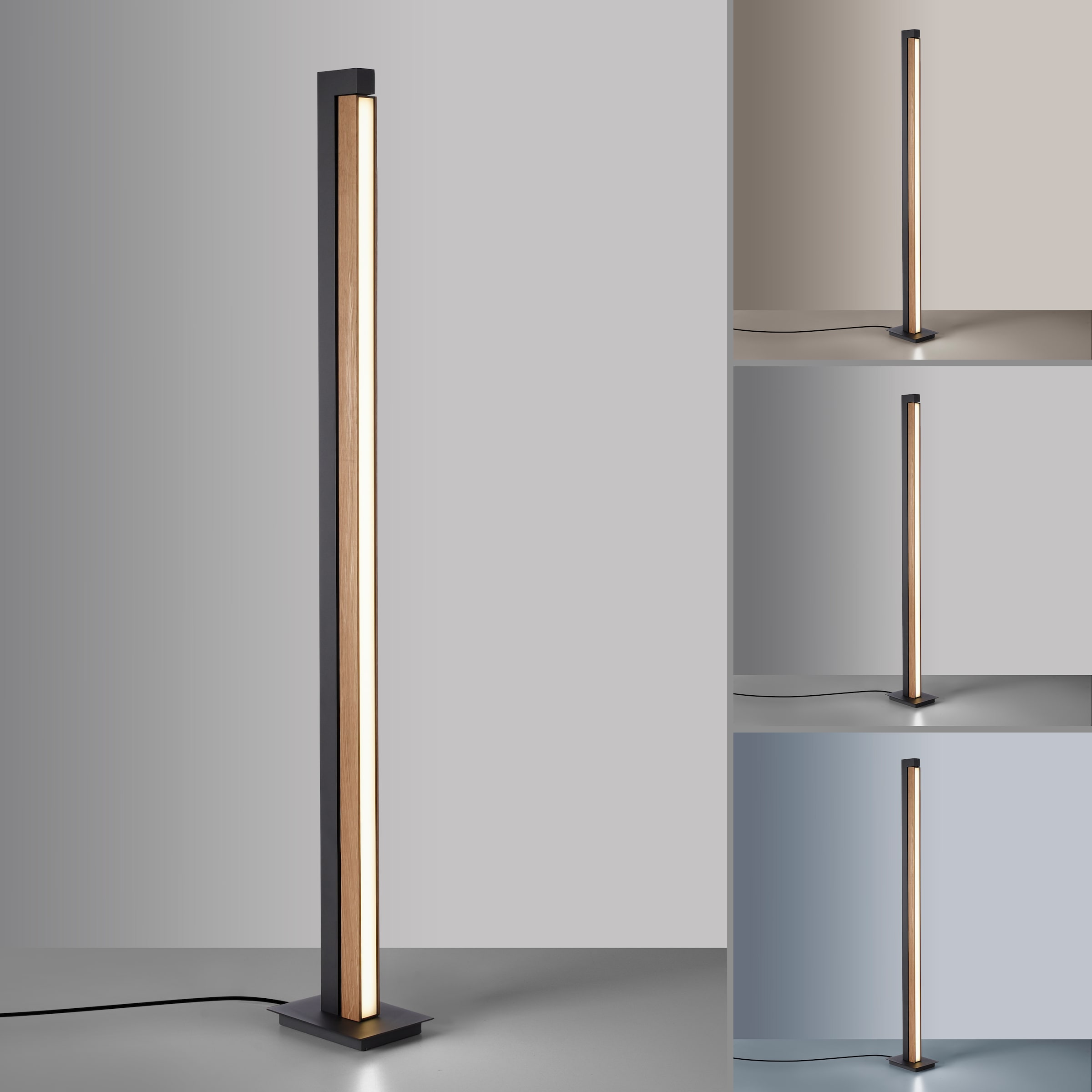 Neuhaus PURE LED Stehlampe »PURE Lines Floor« LED-Board 1 Stk. warmweiß - kaltweiß Lichtquelle bis 180° drehbar, CCT, dimmbar
