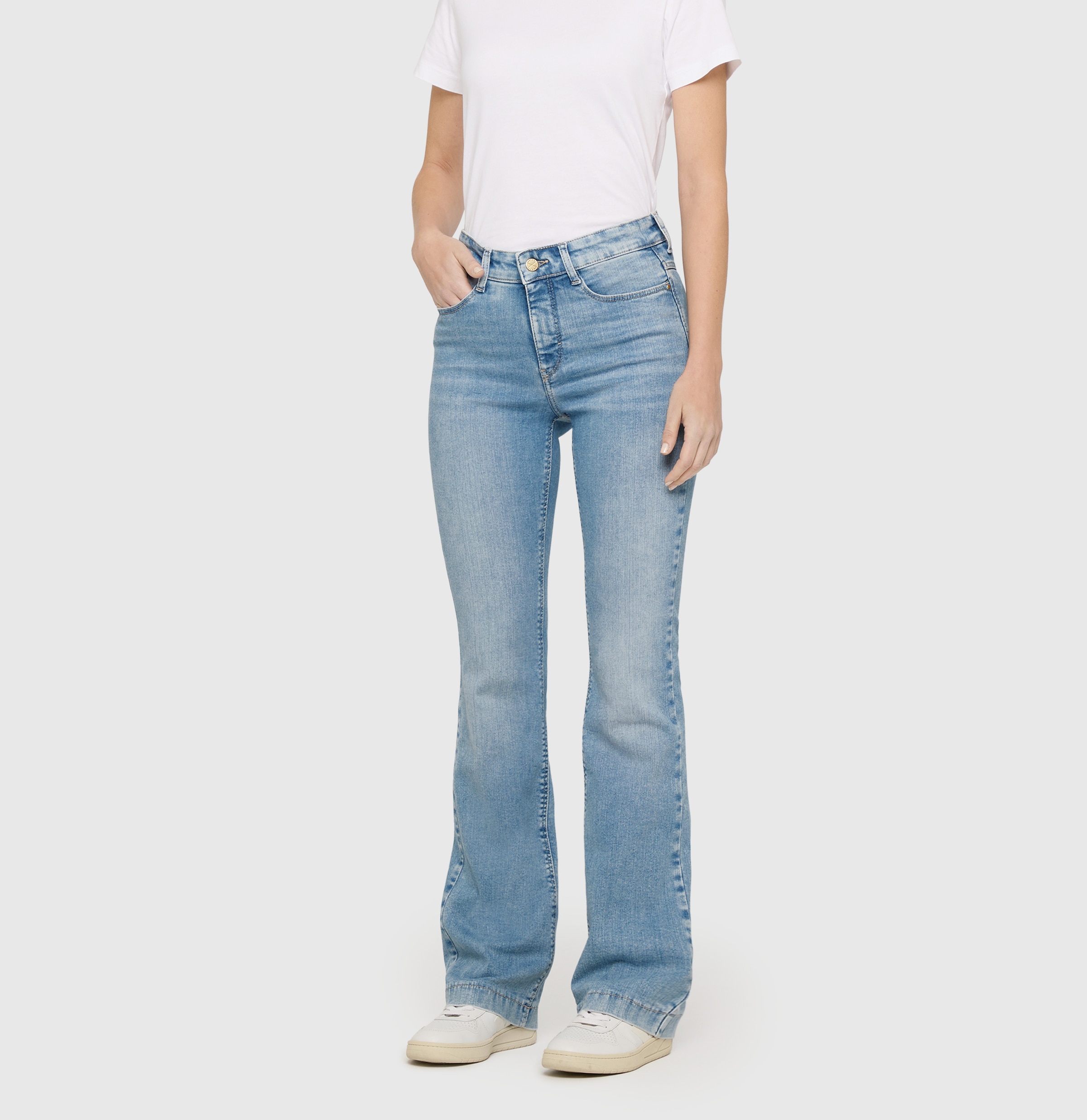 MAC Bootcut-Jeans »Dream-Boot« Gerade geschnitten mit leicht ausgestelltem Bein