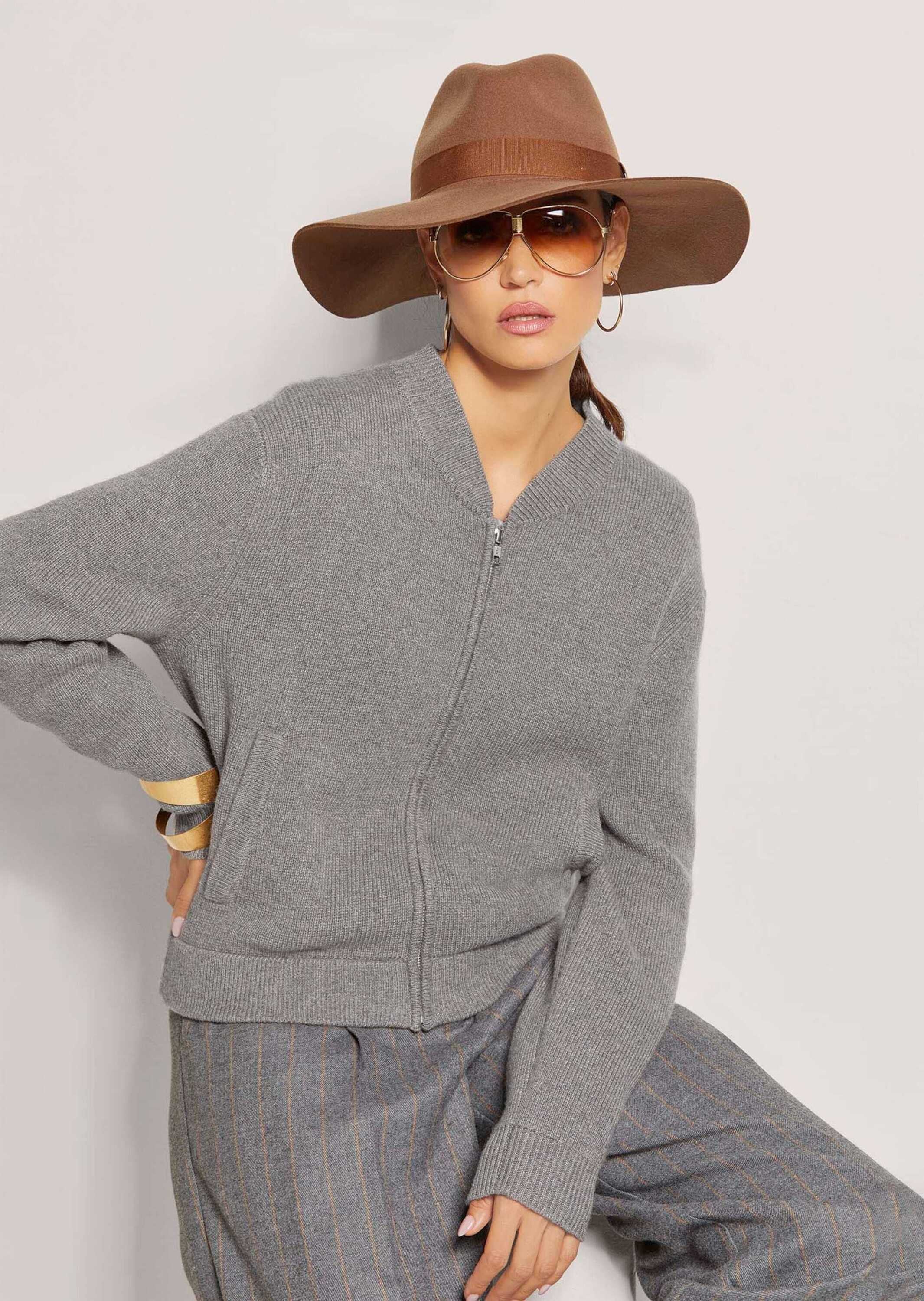 MADELEINE Strickjacke »Blouson Sportiver Strick-Blouson mit Reißverschluss«