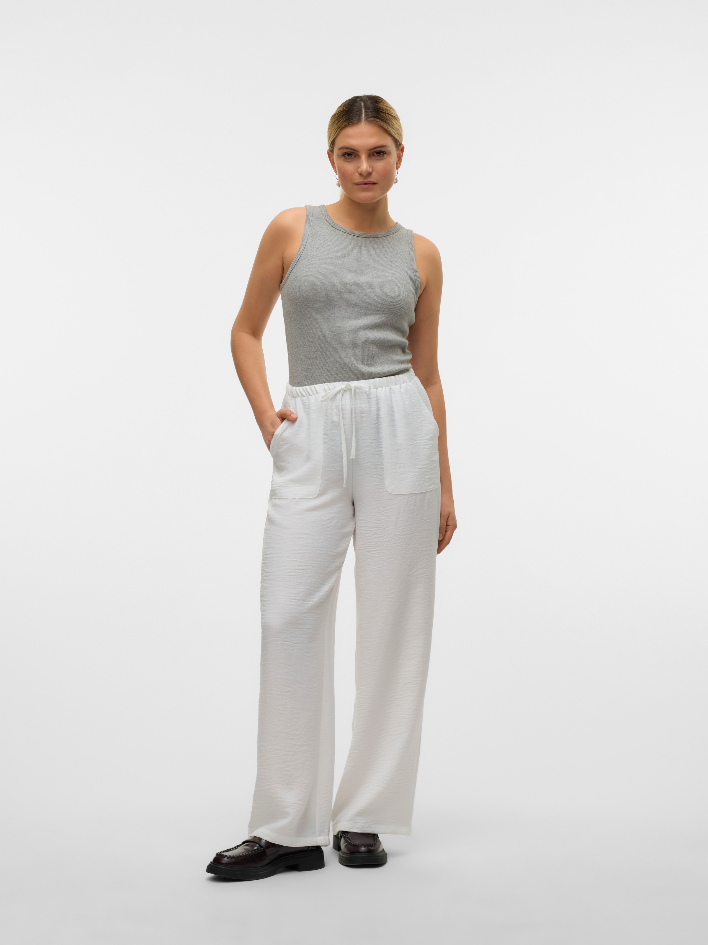 Vero Moda Schlupfhose »VMMELANEY HW LOOSE PANT WVN GA NOOS«