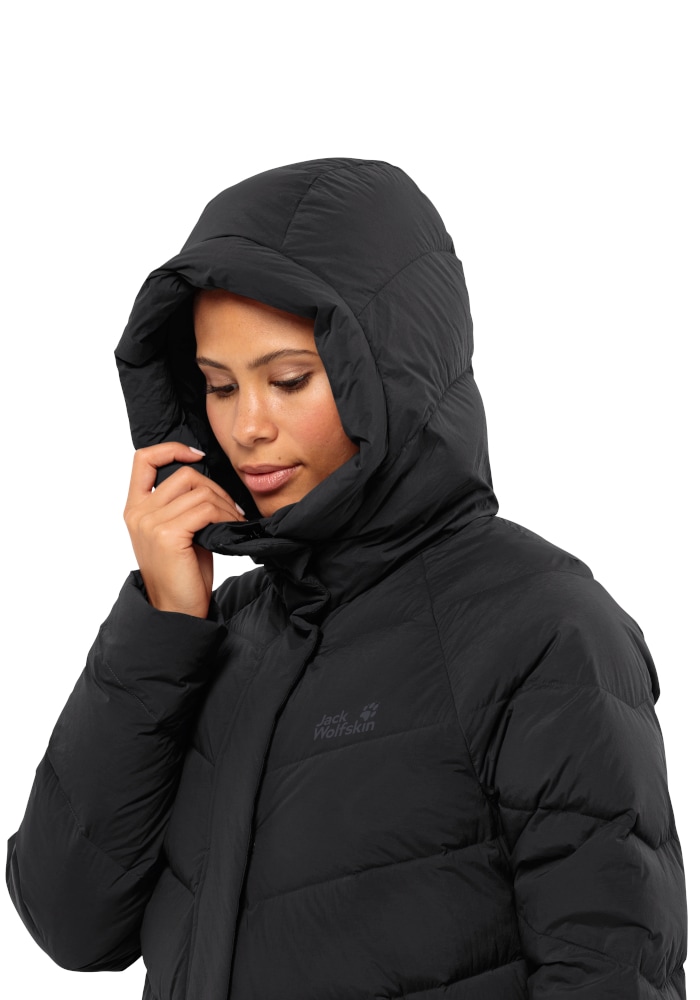 Jack Wolfskin Daunenmantel »MARIENPLATZ COAT W RDS« Daunenmantel, warm, winddicht und wasserabweisend