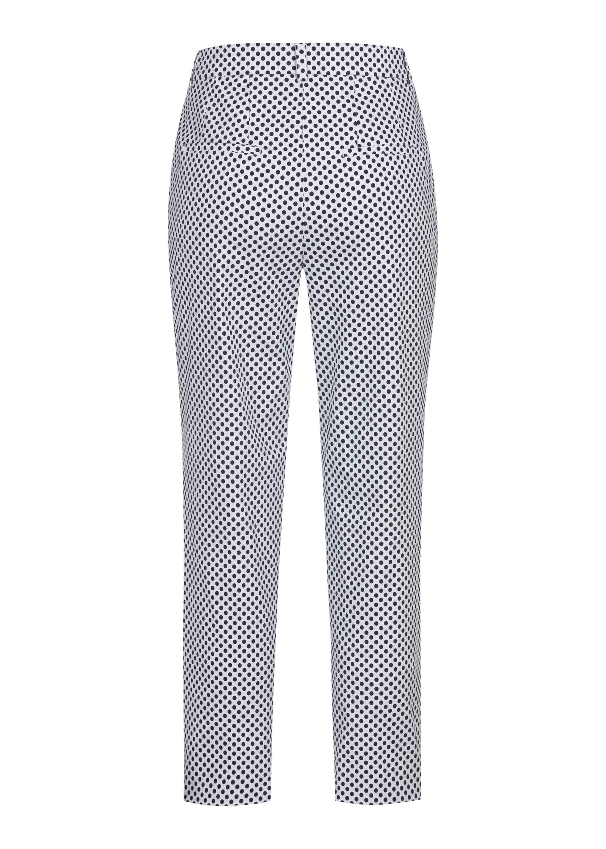 Stehmann Stoffhose, Sommerhose mit Minimal-Punkte-Print