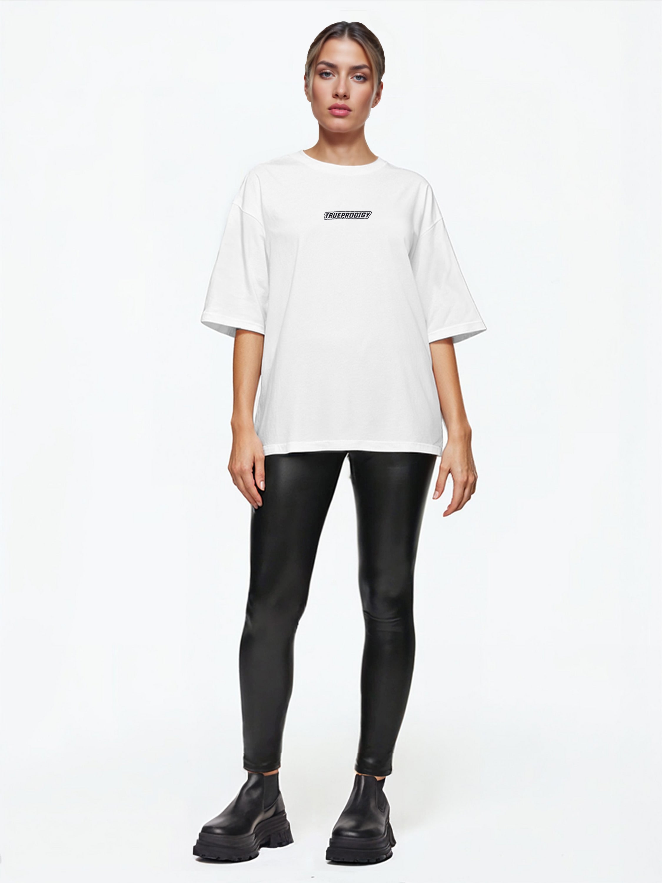 trueprodigy Oversize-Shirt »Eden F Logo Print Oversized Rundhals«