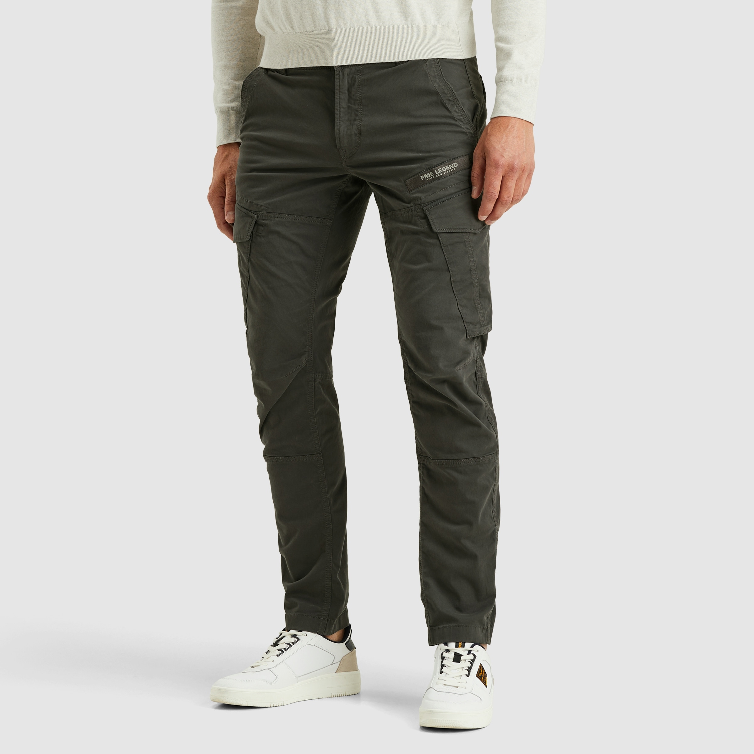 PME LEGEND Cargohose »Nordrop Stretch Twill«  mit Logo Stickerei