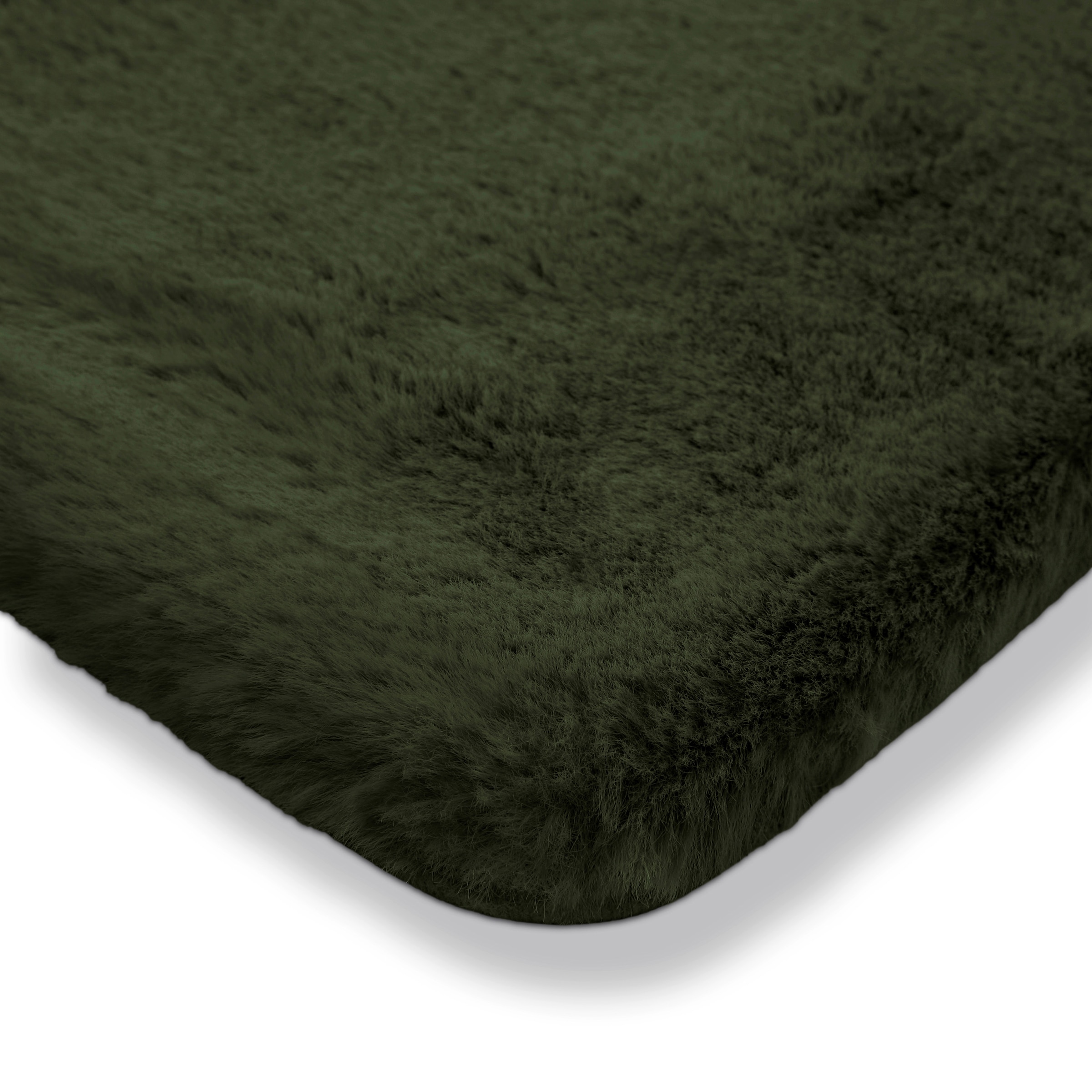 OTTO home Badematte »Lennja« Höhe 25 mm rutschhemmend beschichtet fußbodenheizungsgeeignet Badteppich, getuftet, Uni, antirutsch, flauschig  wie Kaninchenfell