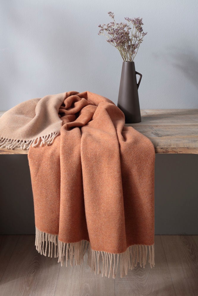 Biederlack Wohndecke »Soft Impression im Doubleface-Look« Wolle-Kaschmir-Mix