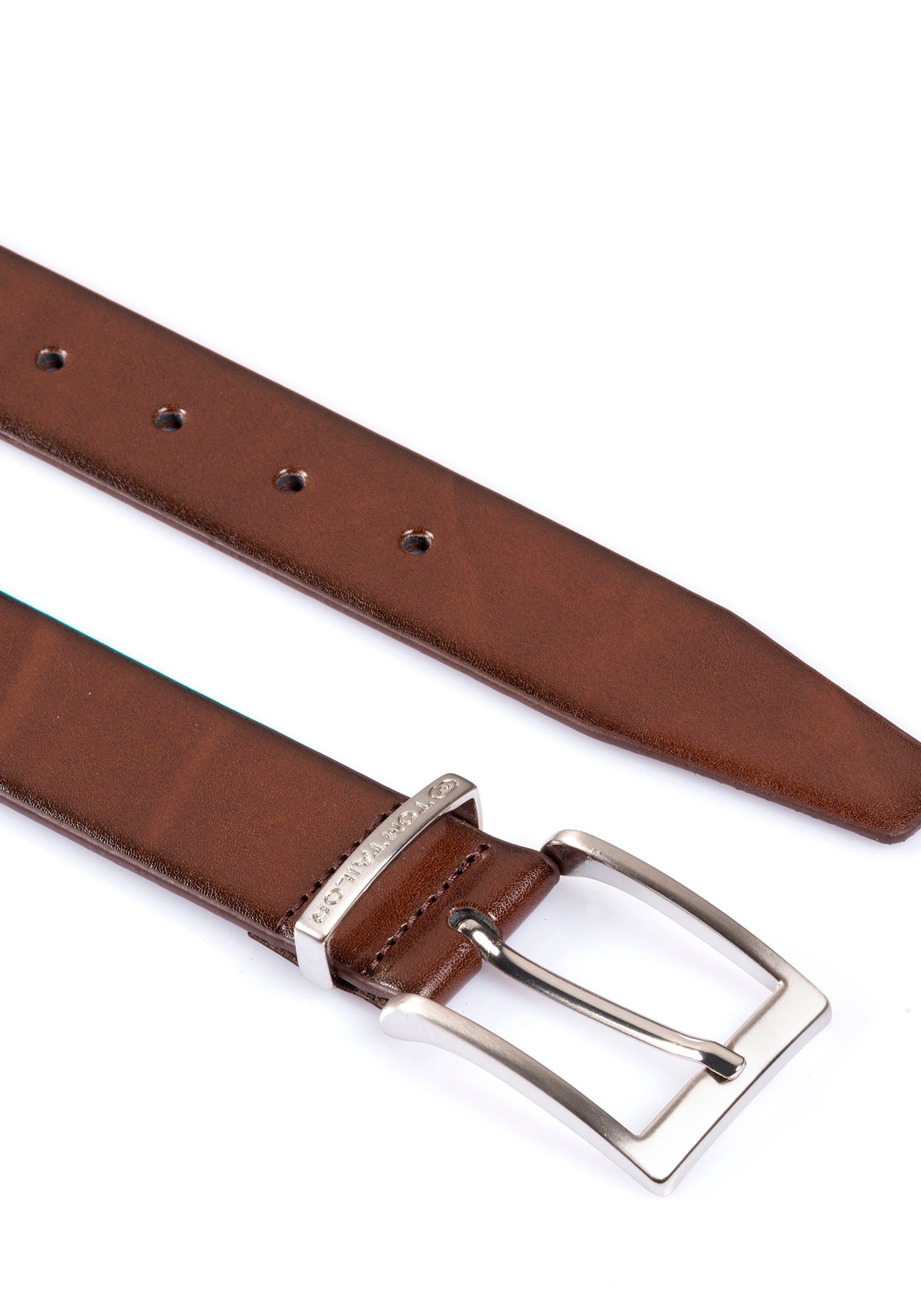 TOM TAILOR Ledergürtel »TTBILL«, 3.5 cm breiter Herrengürtel, Freizeit- und Anzugsgürtel, bis Gr. 120