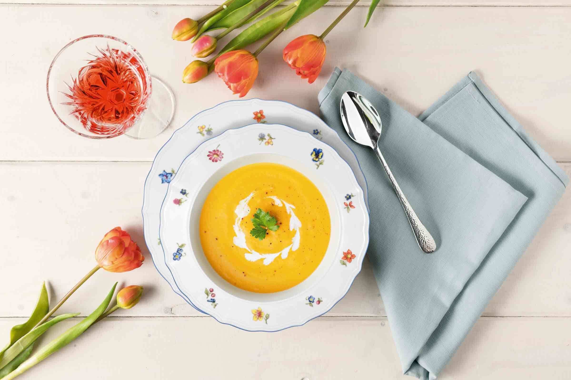 Seltmann Weiden Suppenteller »Suppenteller Sonate Nostalgie ø 22,4 cm 6er Set weiß«