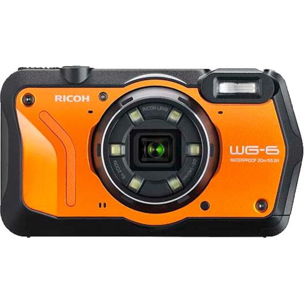 Ricoh Outdoor-Kamera »WG-6«, RICOH Objektiv, 11 Elemente in 9 Gruppen (5 asphärische Elemente), 20 MP, 5 fachx opt. Zoom
