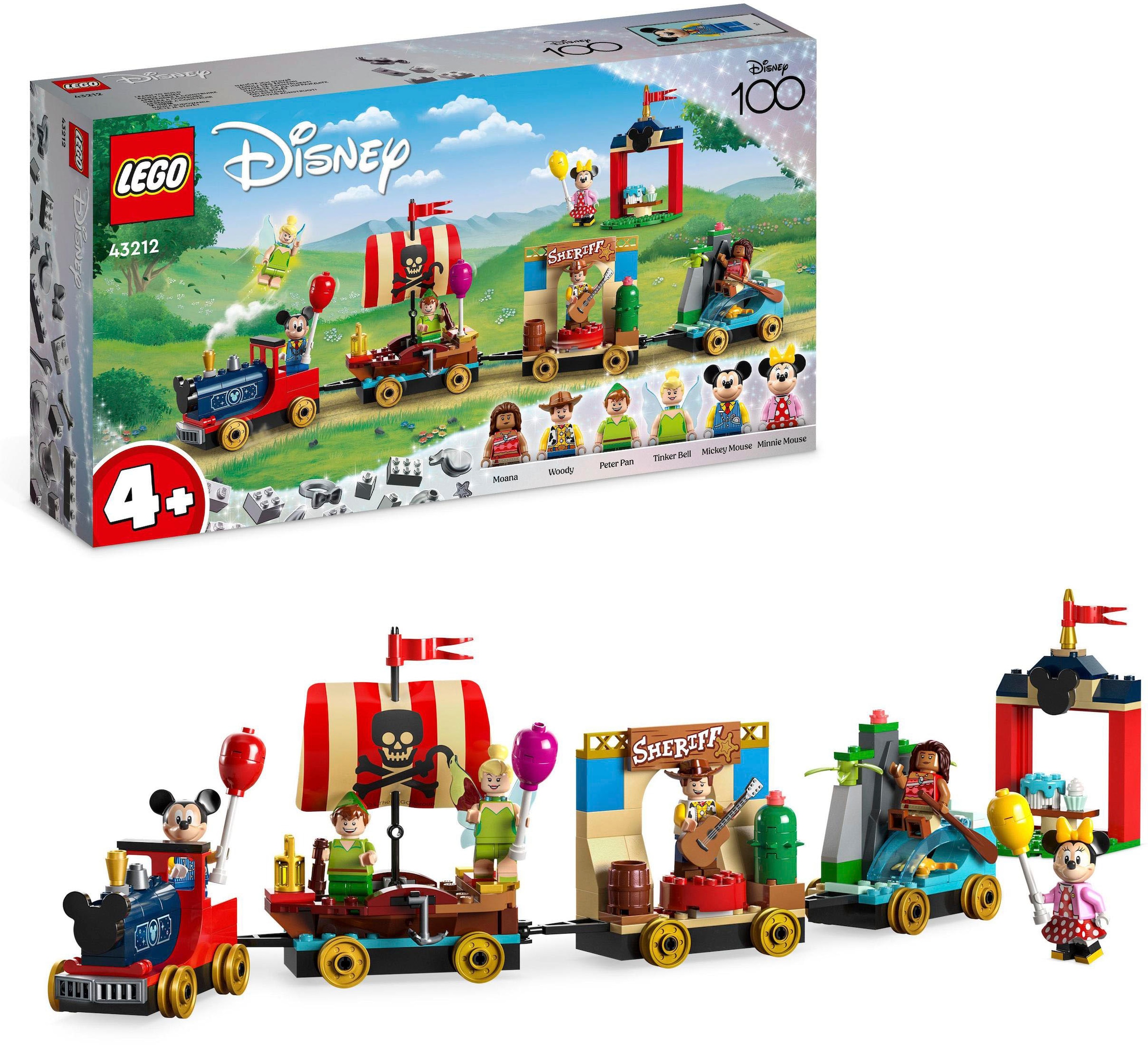LEGO® Konstruktionsspielsteine »Disney Geburtstagszug (43212), LEGO® Disney«, (200 St.), Made in Europe