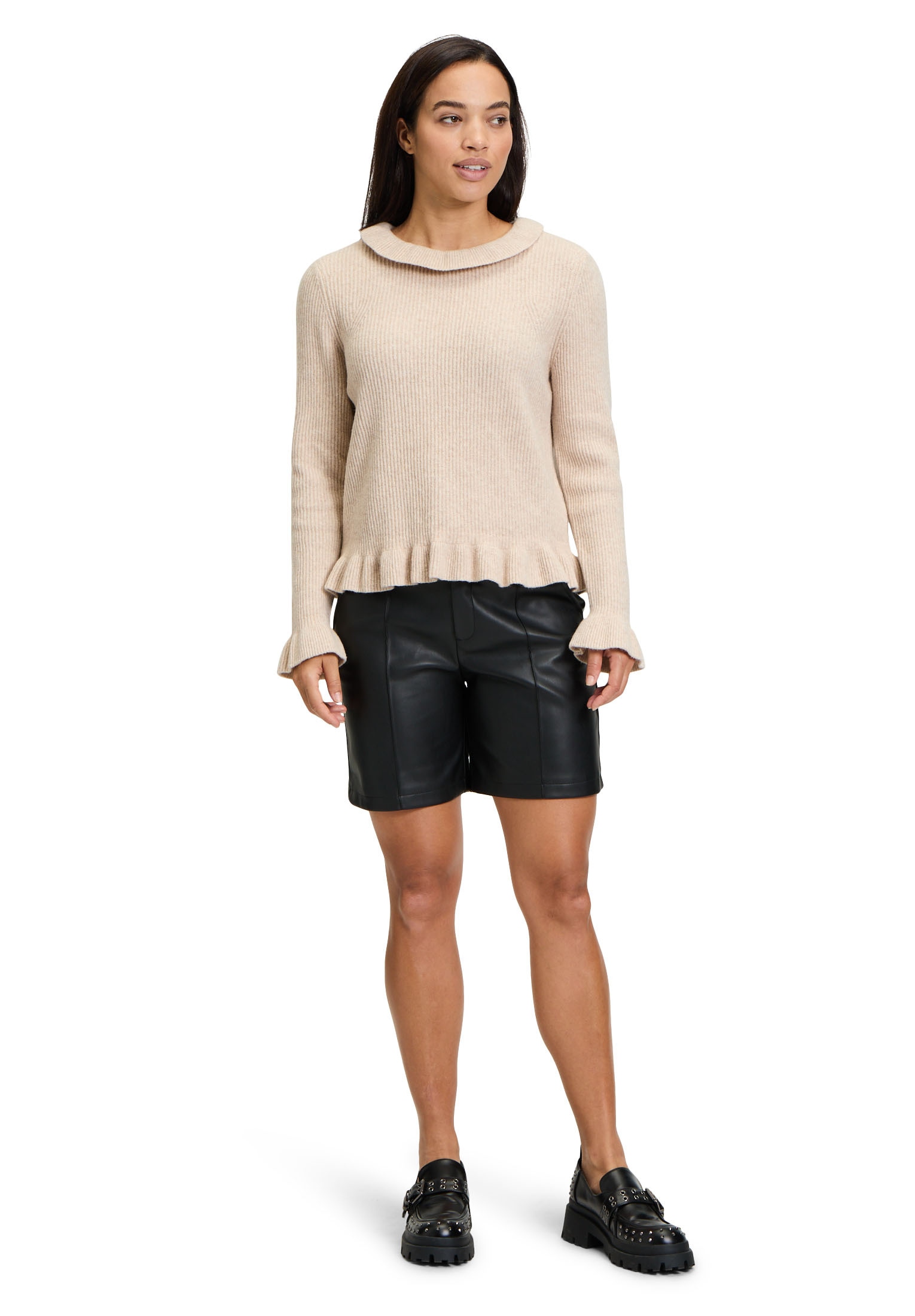 Cartoon Strickpullover »Strickpullover mit Rüschen«
