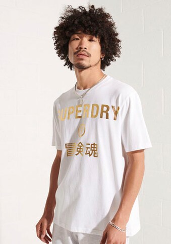 Superdry T-Shirt »CORPORATE LOGO FOIL TEE« kaufen
