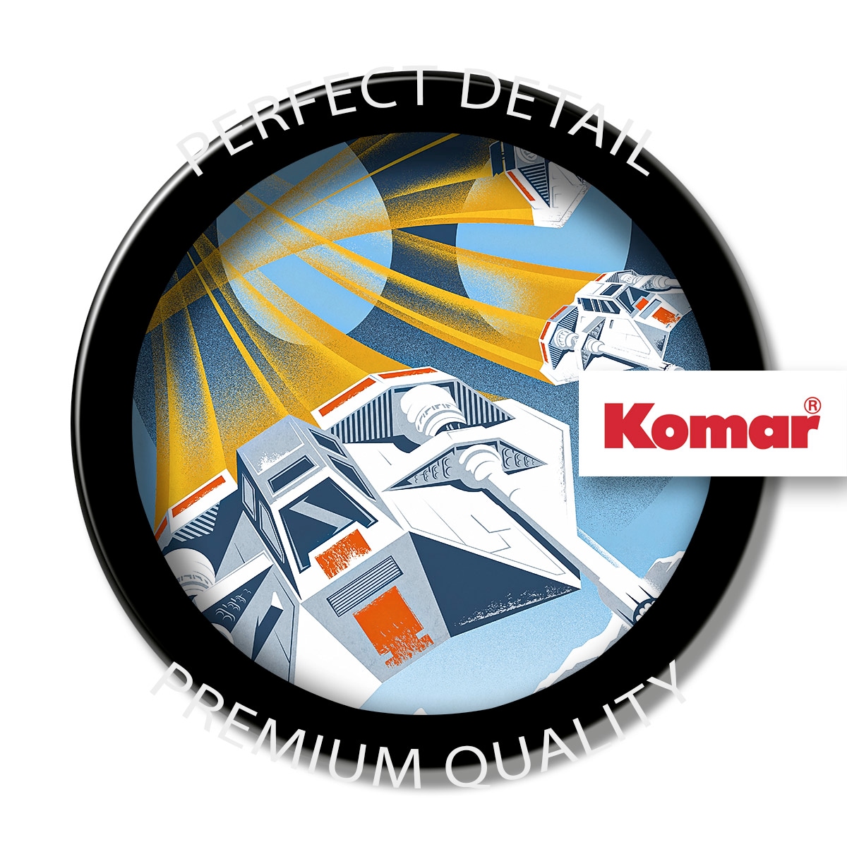 Komar Wandbild »Star Wars Hoth Temporary Headquarter«, Disney, (Set, 1 St.), 50 x 70 cm (Breite x Höhe) - Kinderzimmer, Dekoration