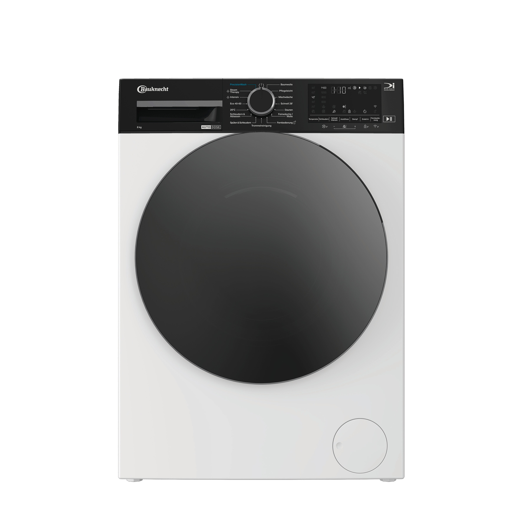 BAUKNECHT Waschmaschine »B WM 8A9 BC« 8 kg 1400 U/min Smart dosieren, perfekt waschen – kein Waschmittel verschwenden