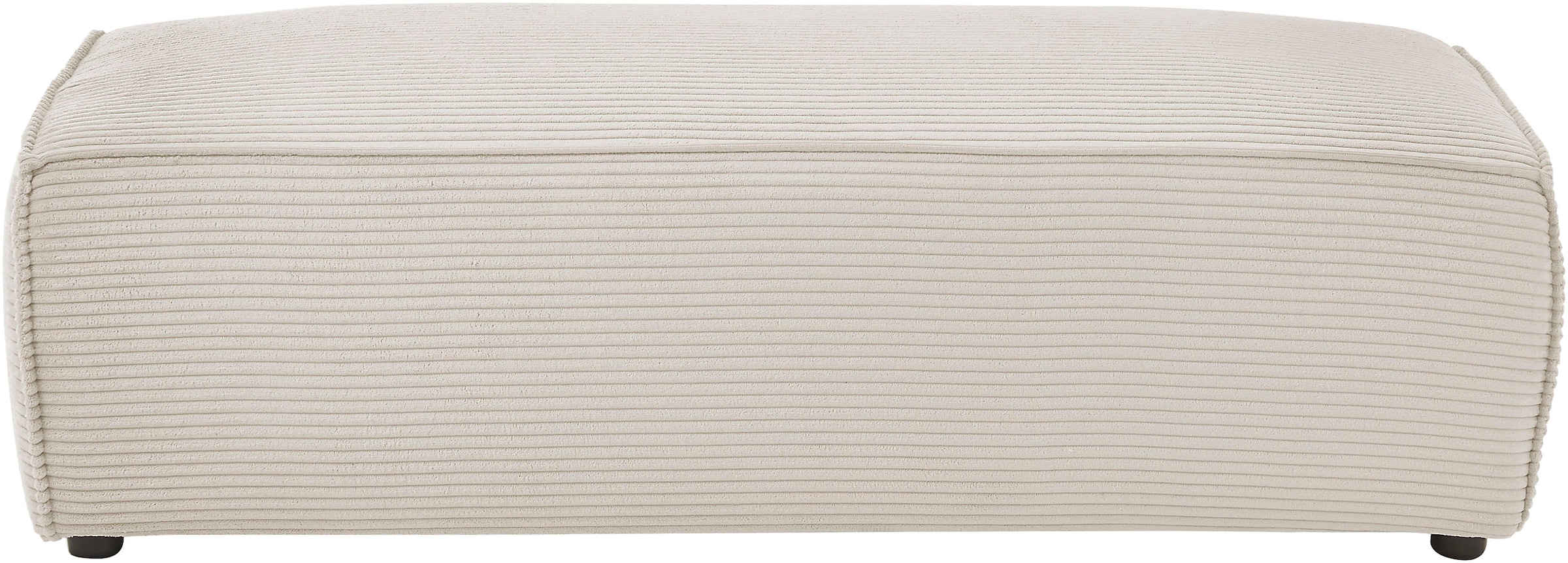 Home affaire Hocker »NEU: SHERWOOD XXL, Polsterhocker, Cord, Webstoff«, rechteckig, bequemer Sitzkomfort, 130/60/44 cm, Krokodilverbinder