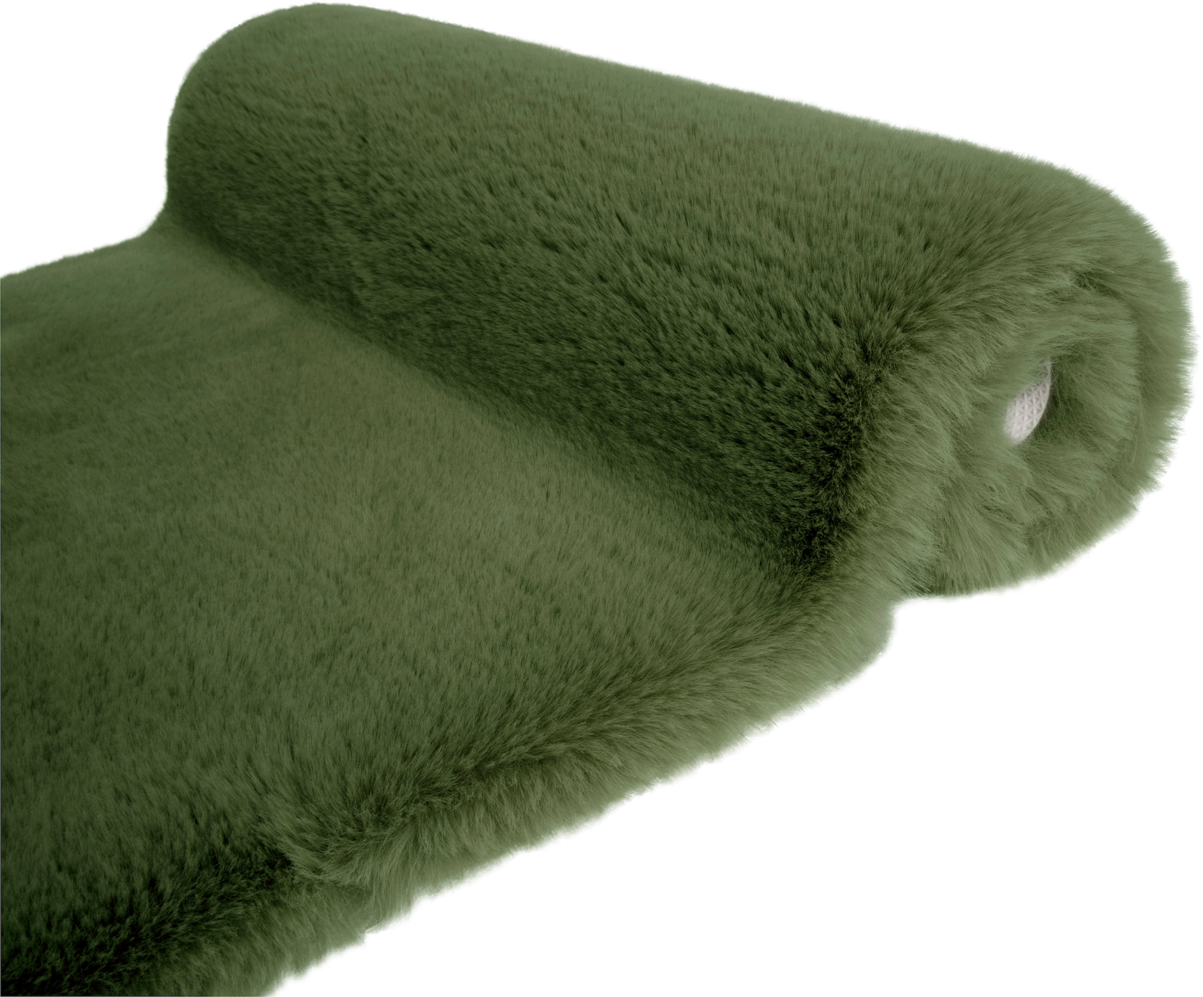 my home Badematte »Rabbit Badematten, Badvorleger, Badezimmer Teppich« Höhe 30 mm rutschhemmend beschichtet fußbodenheizungsgeeignet | schnell trocknend | strapazierfähig Kaninchenfell-Haptik, Badteppich, rechteckig, rund & als 3-tlg. Set