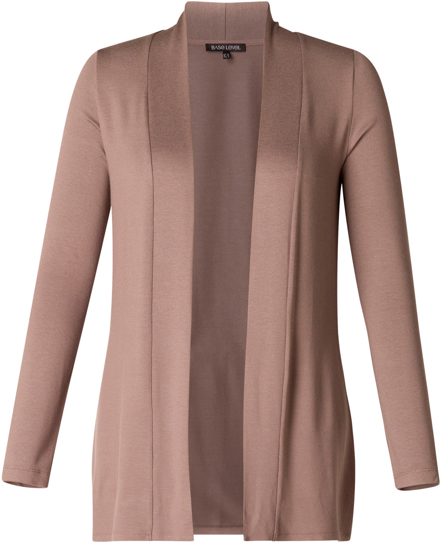 Base Level Strickjacke »BAS-YALA CARDIGAN KURZ«, In elastischem Feinstrick