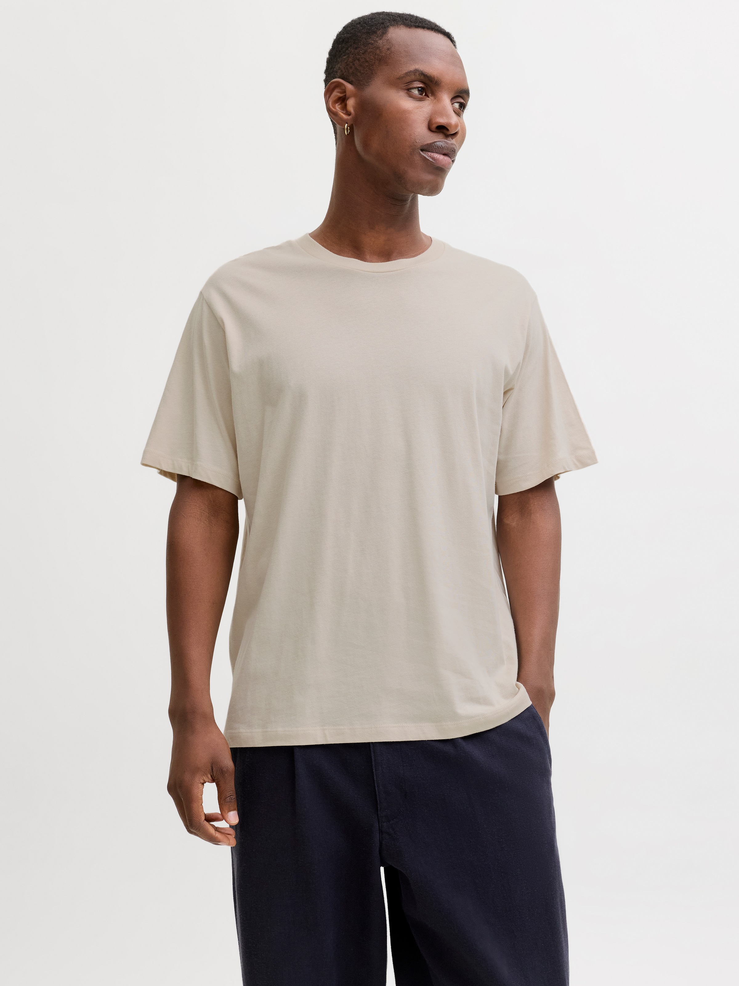 Jack & Jones Kurzarmshirt »JJHUGO LOOSE TEE SS CREW NECK 3PK MP«
