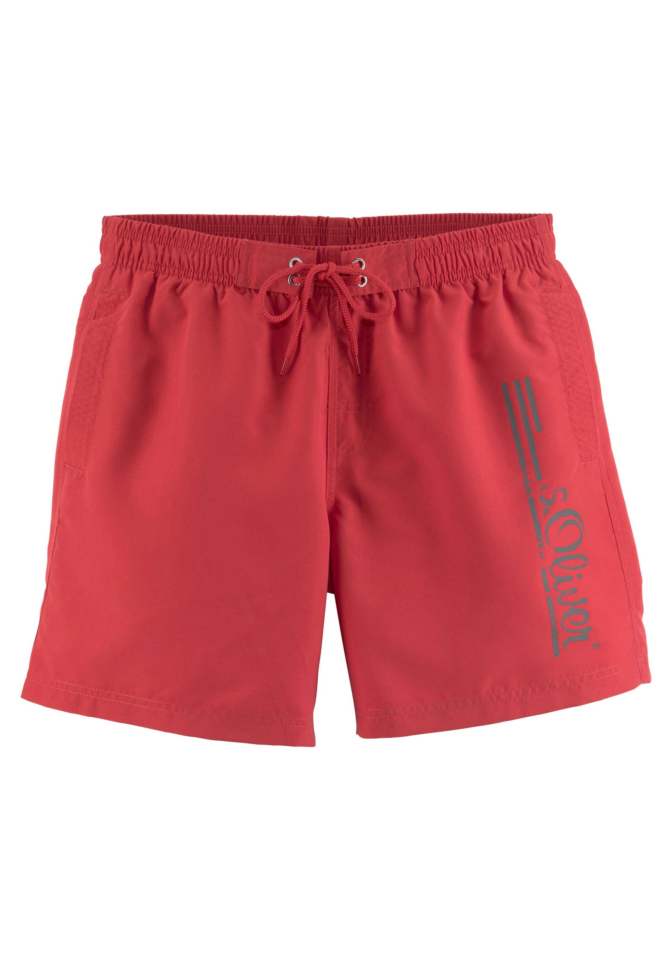 s.Oliver Badeshorts »Philip«, mit Logo-Print im Used-Look