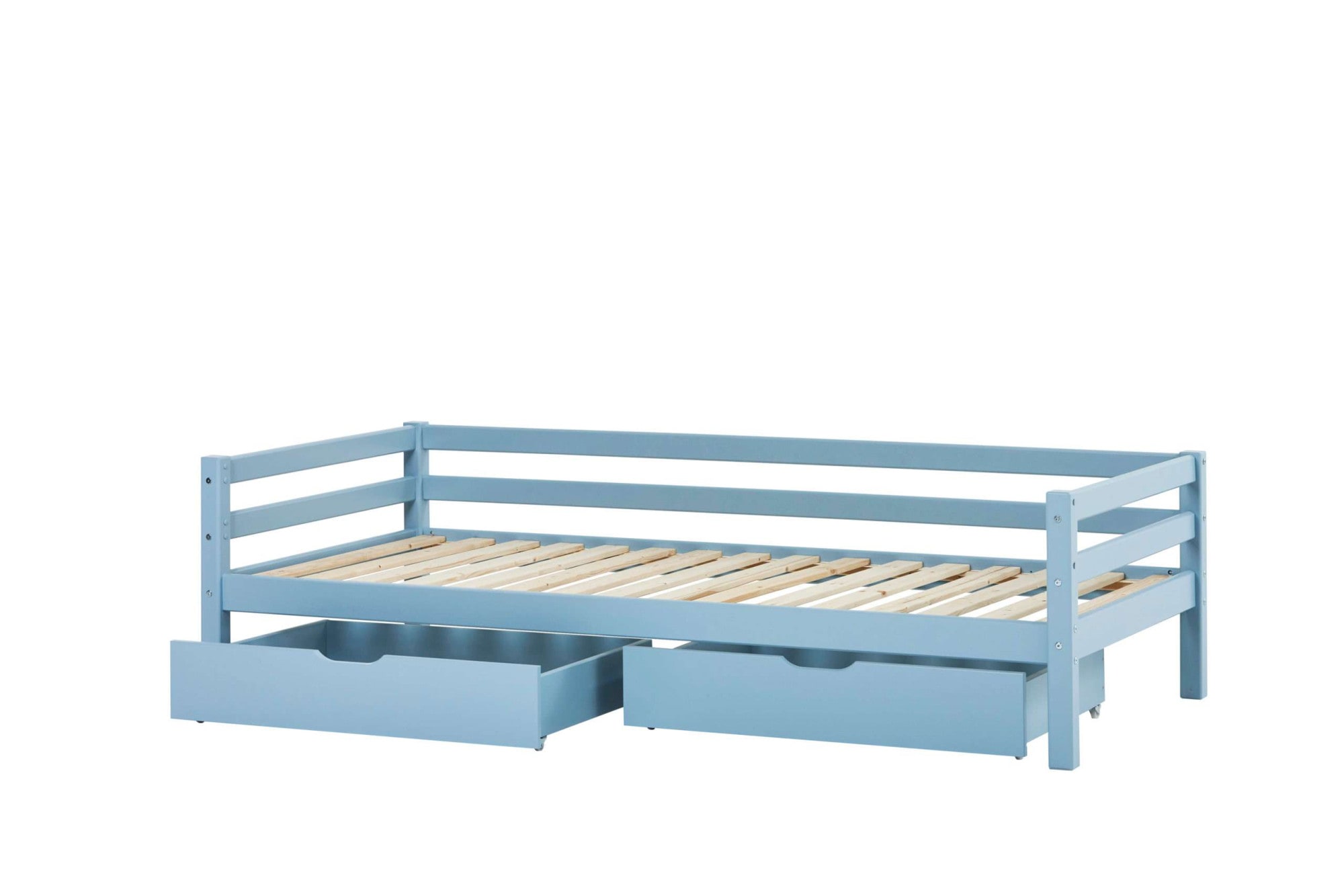 Hoppekids Daybett »Kinderbett ECO Dream, Einzelbett, Juniorbett 90x200«, (Bett), Weiß, Grün, Blau, Rosa, Grau