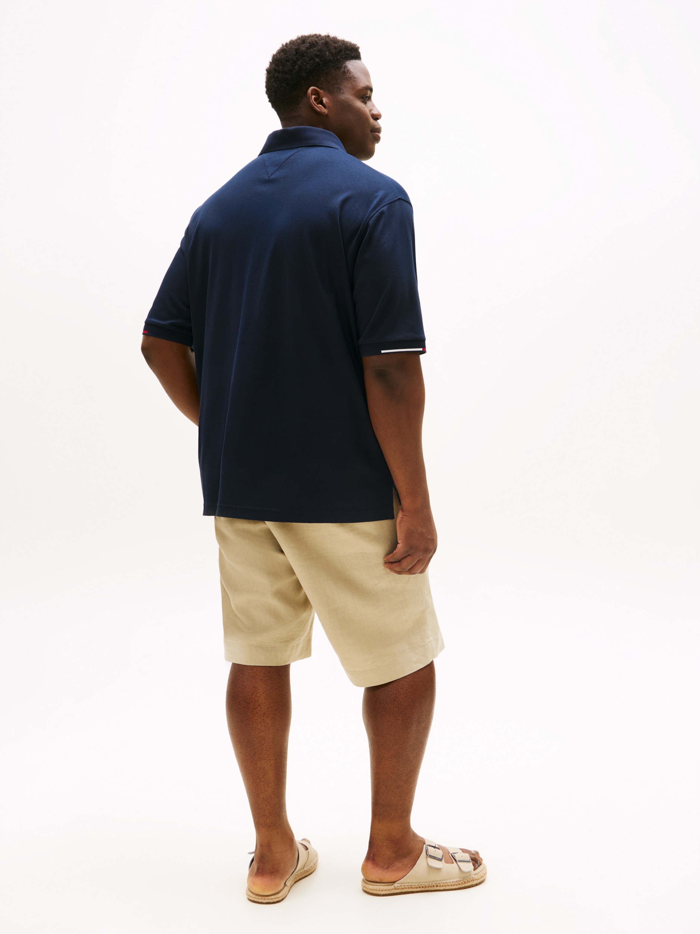 Tommy Hilfiger Big & Tall Poloshirt »BT-INTERLOCK FLAGCUFF SLIM FIT-B«, Große Größen