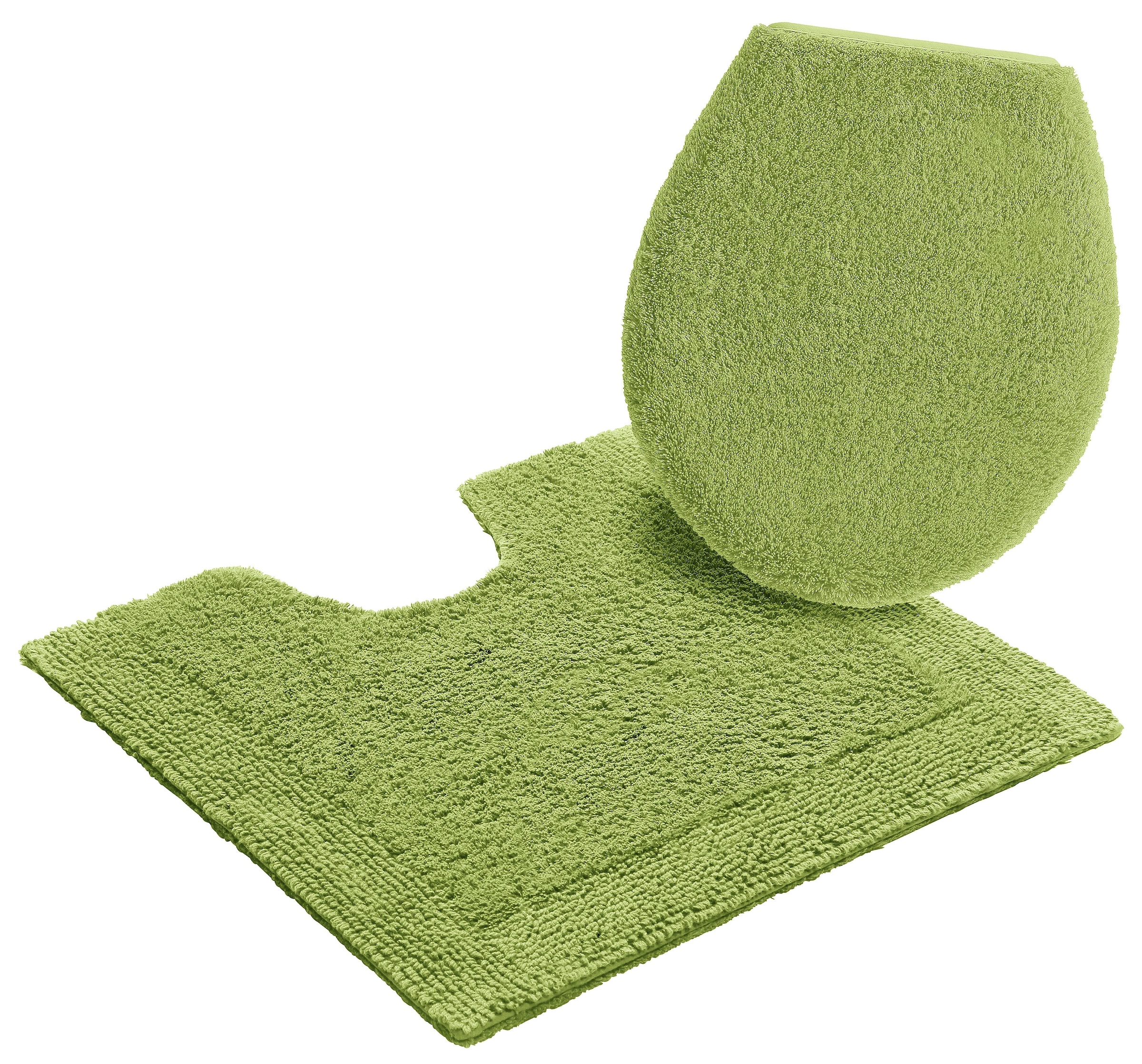 my home Badematte »Kapra, Badvorleger, Badezimmer Teppich«, beidseitig nutzbar-fußbodenheizungsgeeignet-strapazierfähig, mit Bordüre, Badteppich, Badematte, Baumwolle