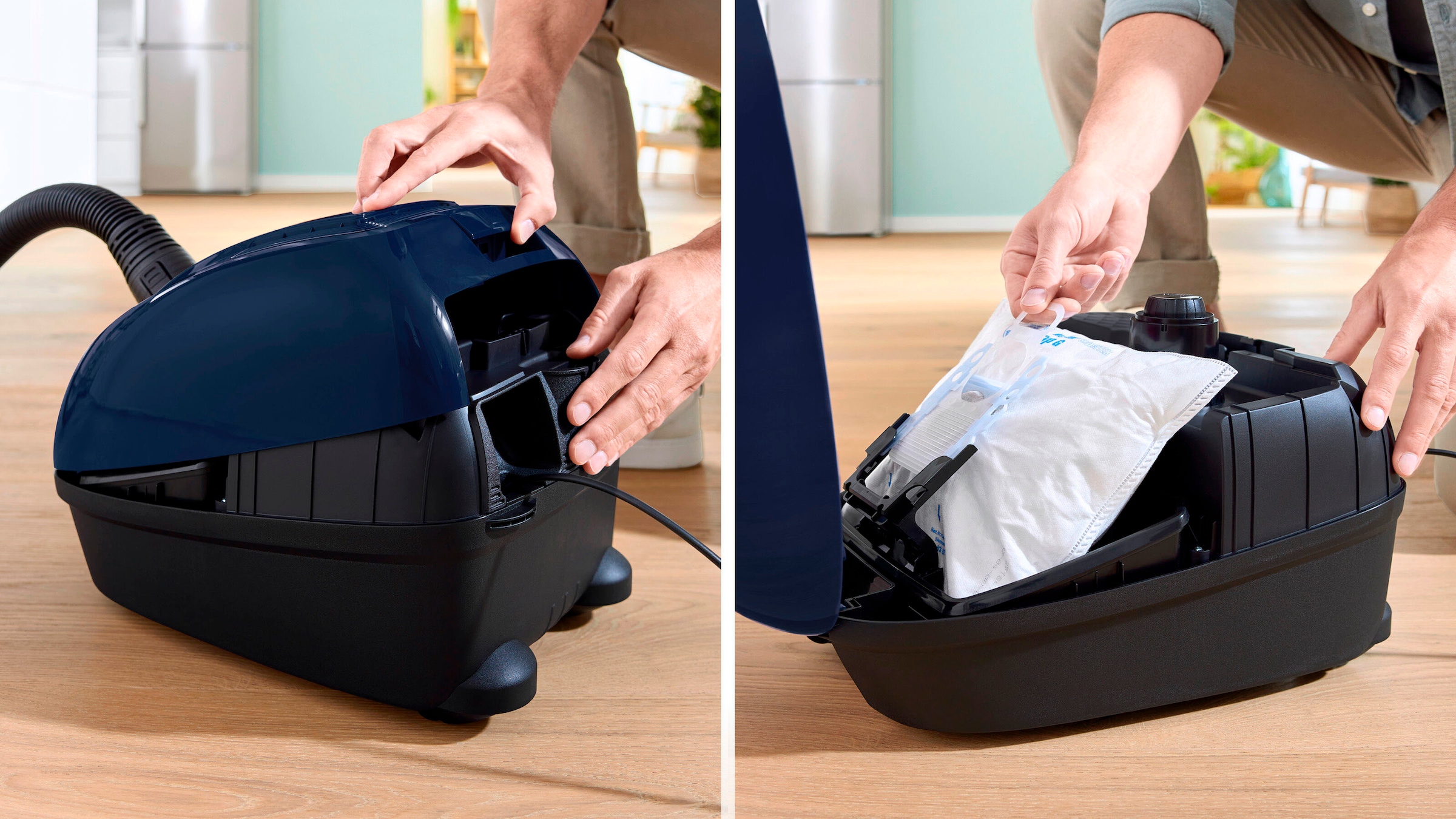 BOSCH Bodenstaubsauger »BGD38BU2«, 600 W, mit Beutel, aus 30 % recyceltem Kunststoff