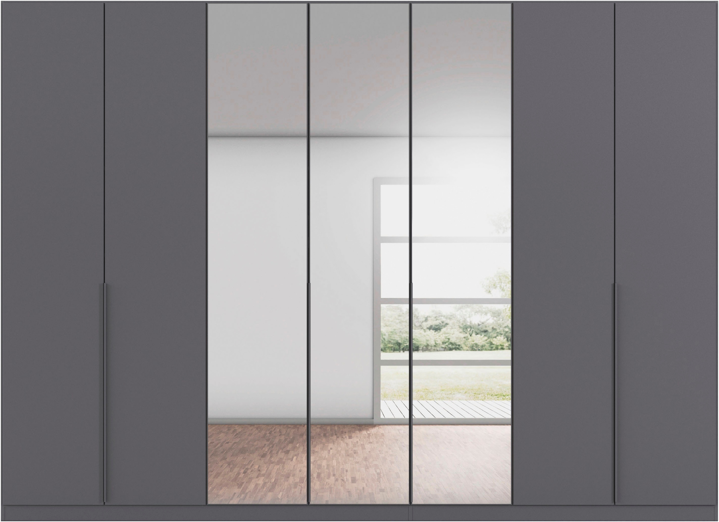 rauch Drehtürenschrank »Kleiderschrank Schrank Garderobe AGORDO mit Dekor- oder Hochglanzfront«, (in zwei Griff-Farben, Breiten 91-360 cm), durchdachte Innenausstattung, in 7 Breiten und 2 Höhen MADE IN GERMANY