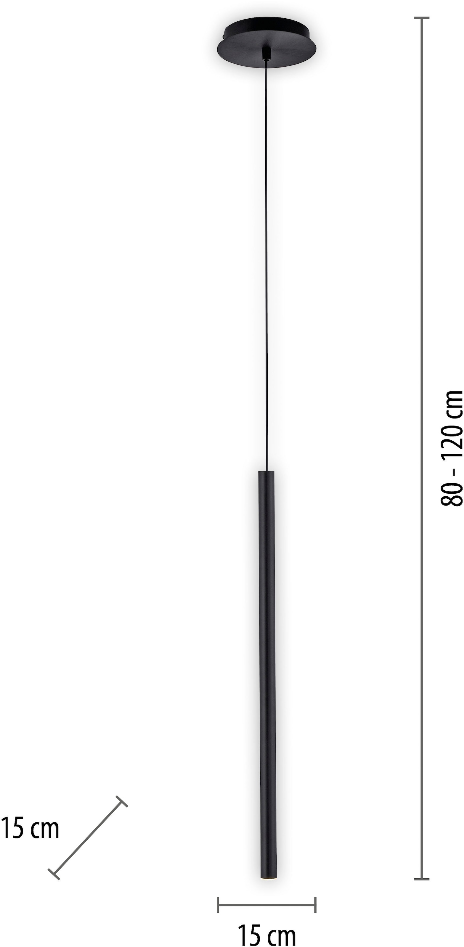 Paul Neuhaus Pendelleuchte »FLUTE«, 1 flammig, Leuchtmittel LED-Board | LED fest integriert