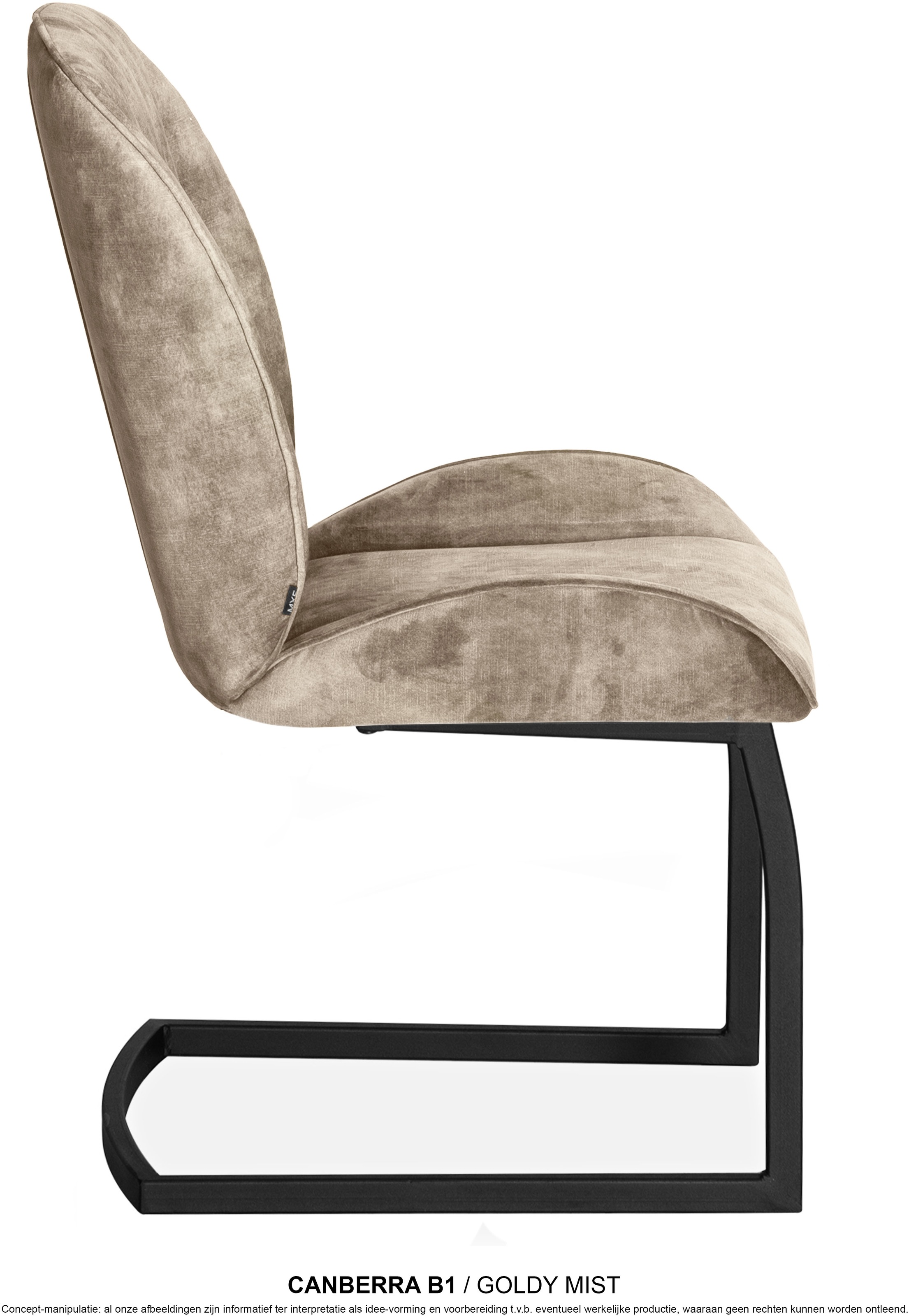 OMG Design Esszimmerstuhl »Canberra« (Set) 1 Stk.Esszimmerstuhl, pflegeleichter Samtvelour Bezug