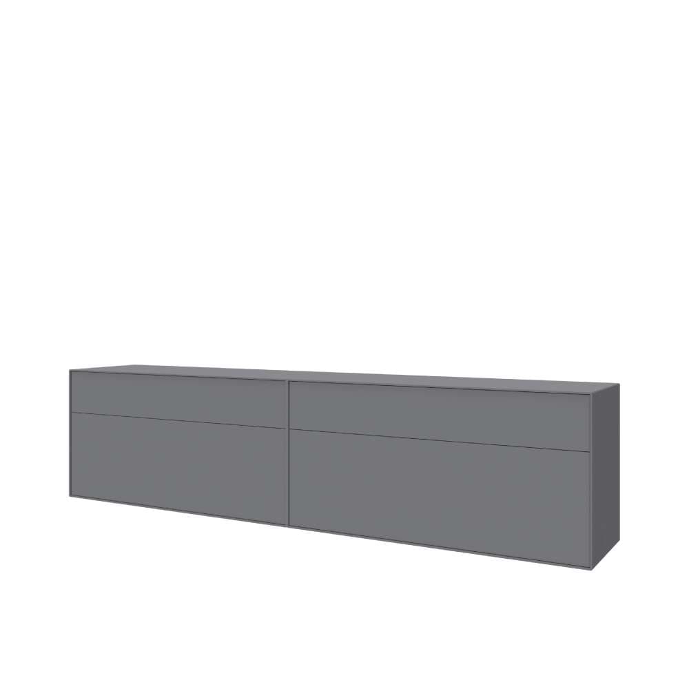 LeGer Home by Lena Gercke Lowboard »Essentials, TV-Board, TV-Kommode, TV-Schrank,  TV-Möbel« 2 Stk. tlg. Breite: 222 cm, UV lackiert, Push-to-open-Funktion