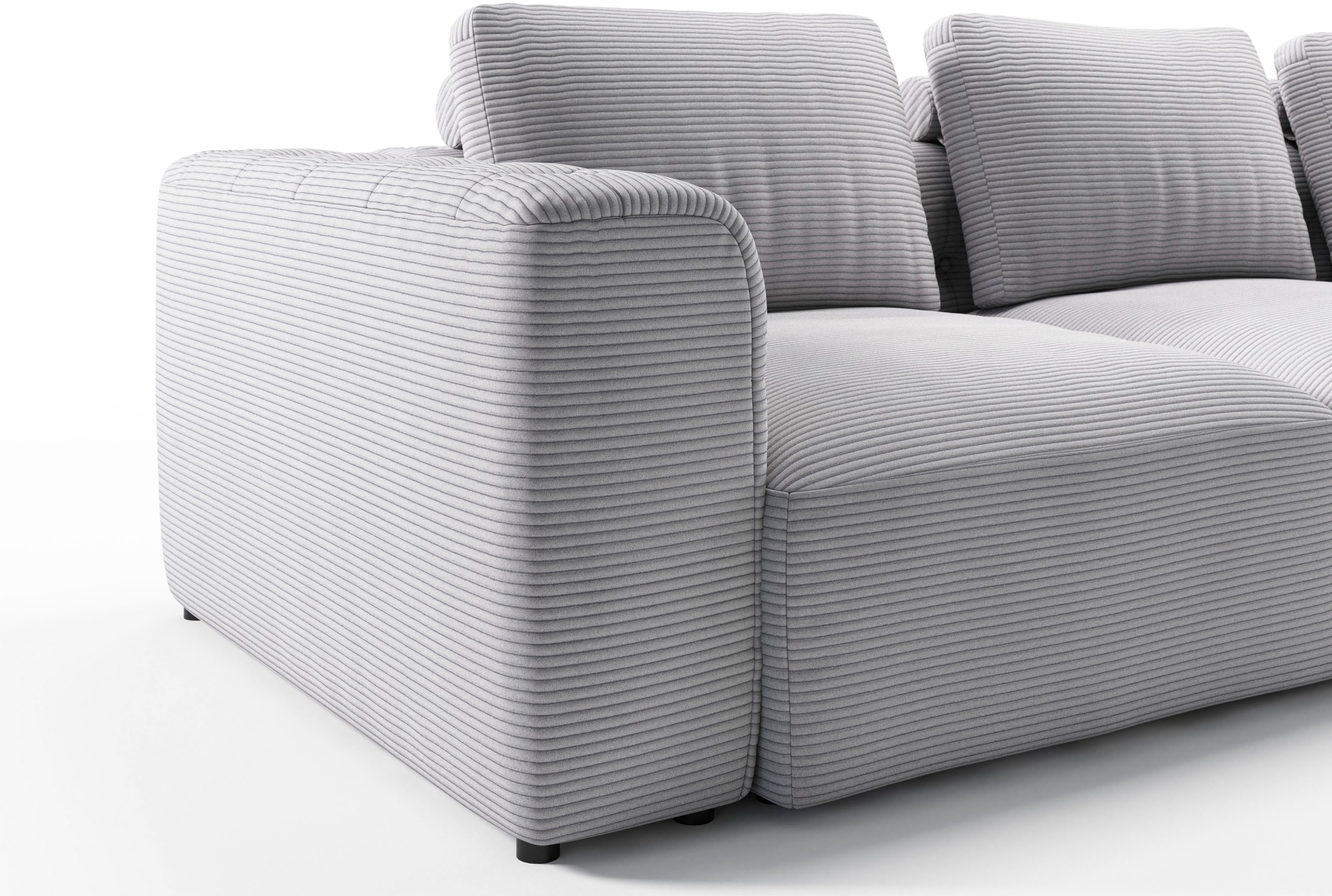 RAUM.ID Chaiselongue »Cushid«, Modul-Sofa, bestehend aus 2-Sitzer und Hocker