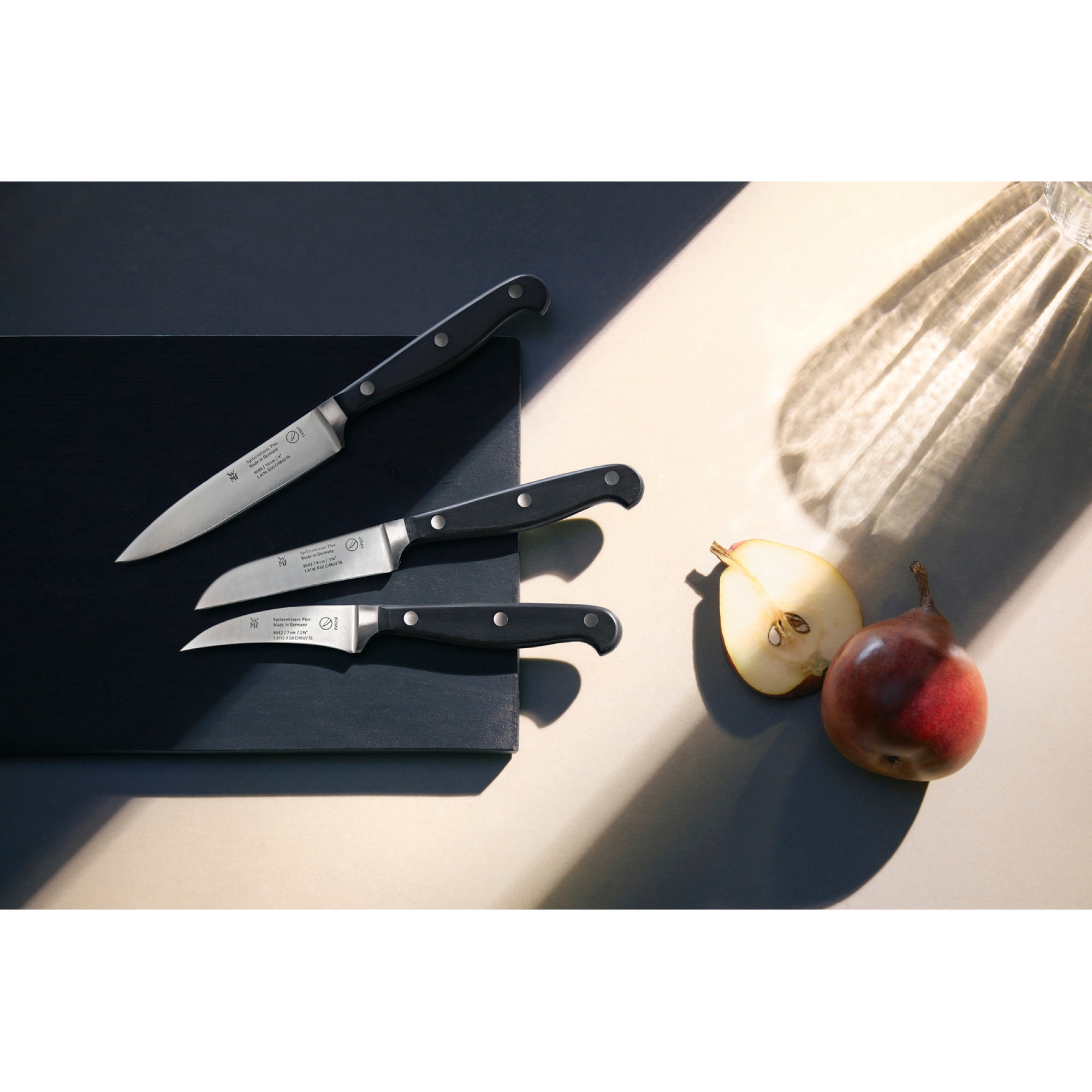 WMF Messer-Set »Spitzenklasse Plus«, (Set, 3 tlg.), Obst- und Gemüseset,  Made in Germany mit 3 Jahren XXL Garantie