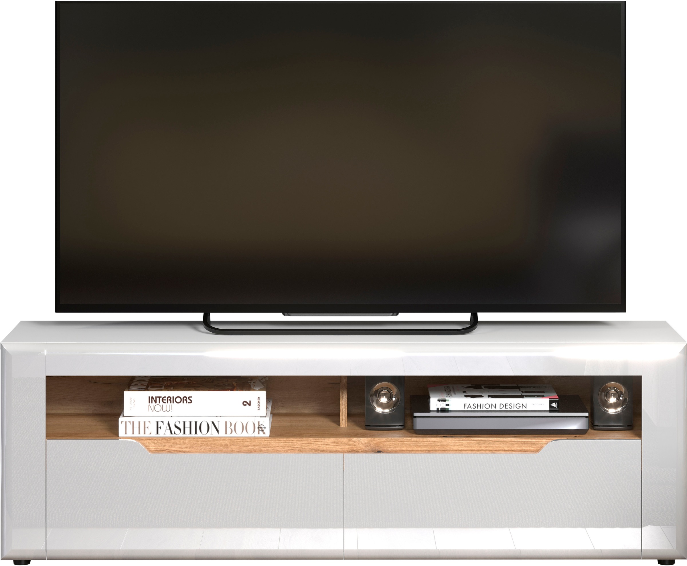 INOSIGN Lowboard »Graz TV-Kommode«, (Packung, 1 St.), Griffloses TV-Lowboard, Breite 150 cm