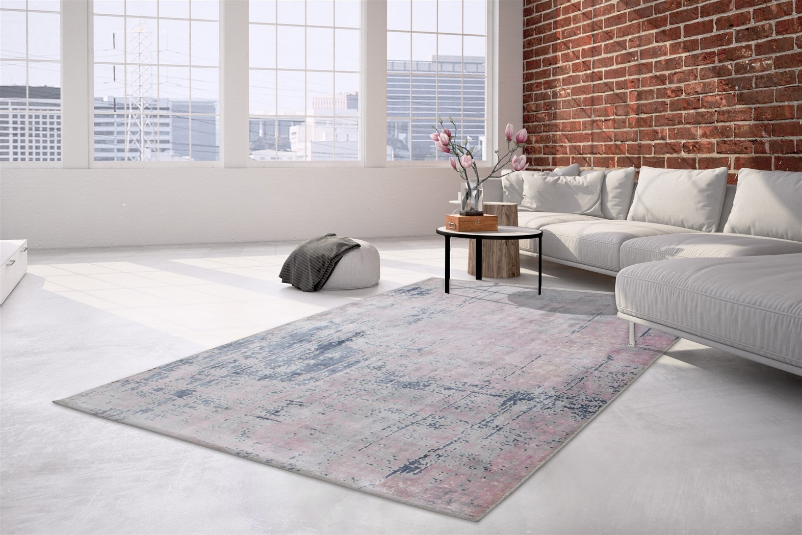 Arte Espina Teppich »Ocean 400«, rechteckig, 23 mm Höhe, Angenehm flauschige Haptik, handgefertigte Unikate, pflegeleicht