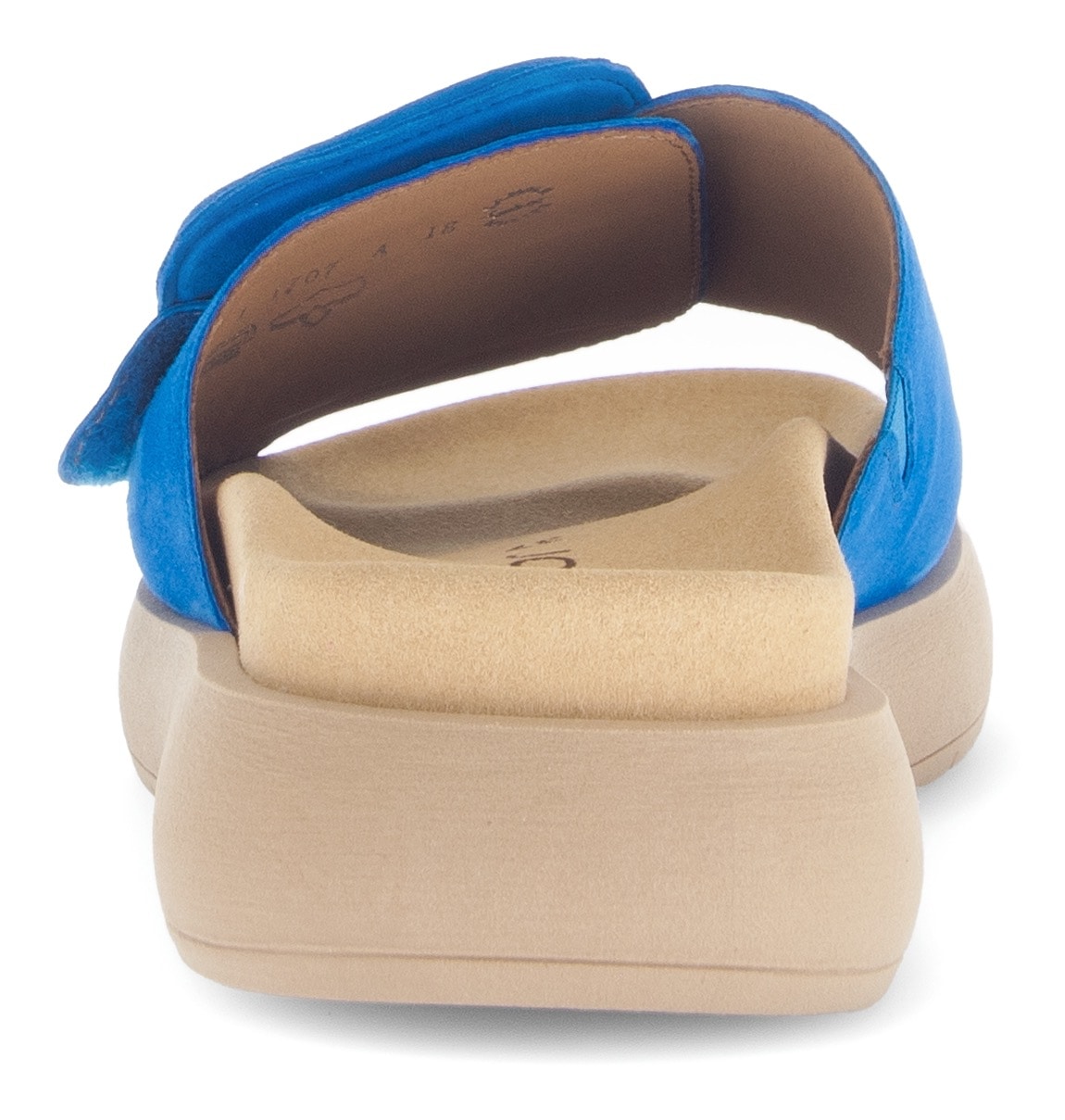 Gabor Pantolette, Plateau, Sommerschuh, Schlappen mit großer Zierschnalle