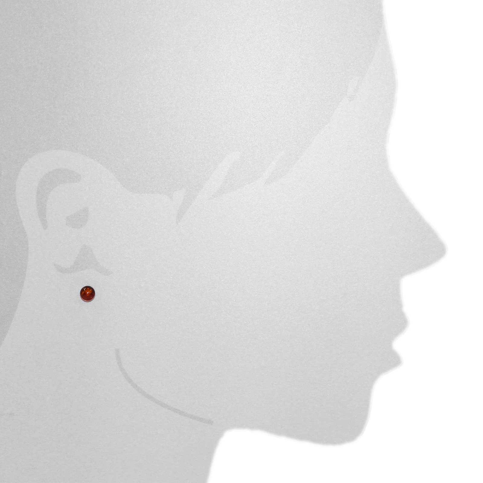 OSTSEE-SCHMUCK Paar Ohrstecker »- Klassisch 6 mm - Gold 333/000 - Bernstein«