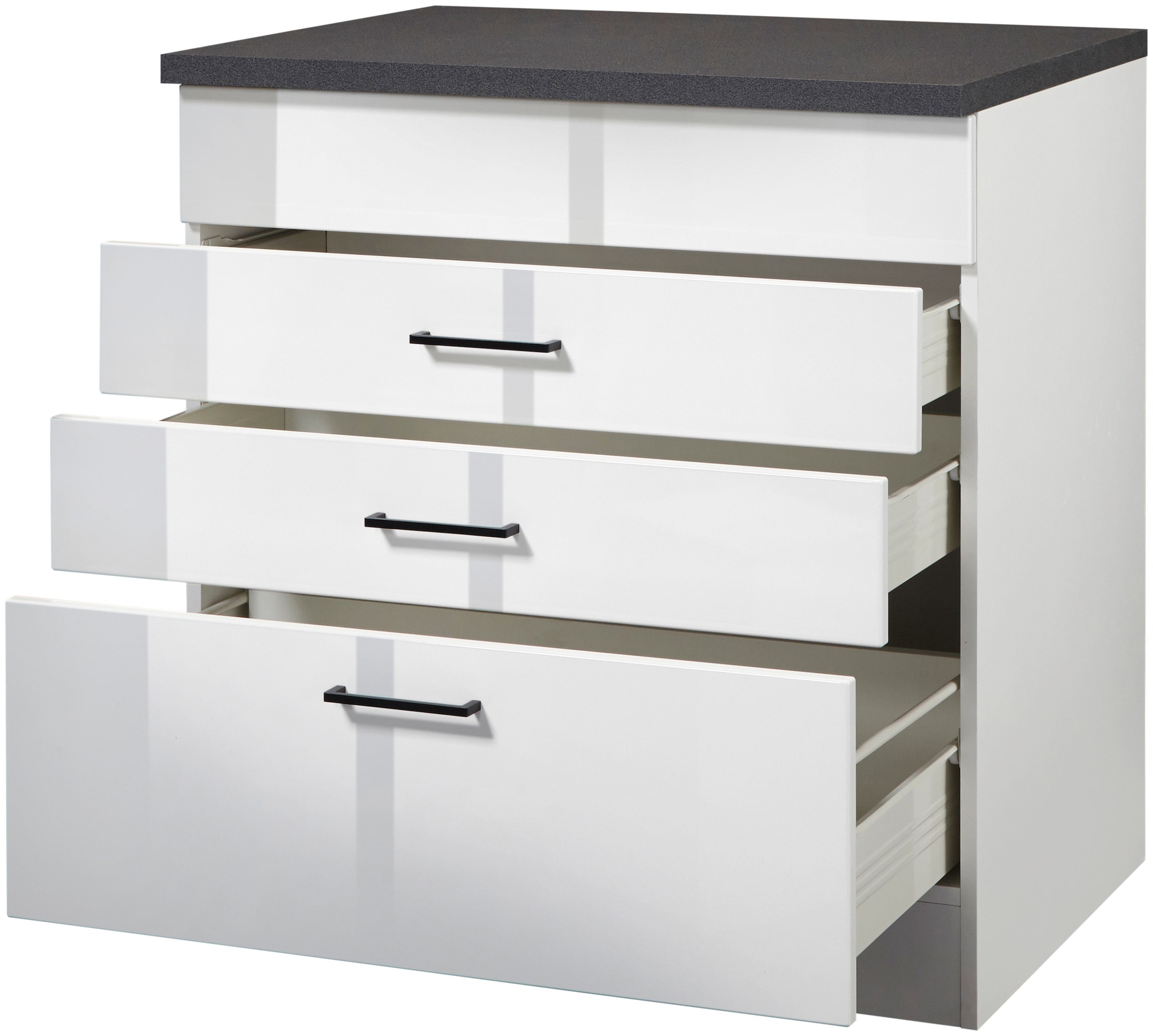 KOCHSTATION Kochfeldumbauschrank »KS-Trier« Breite 80 cm