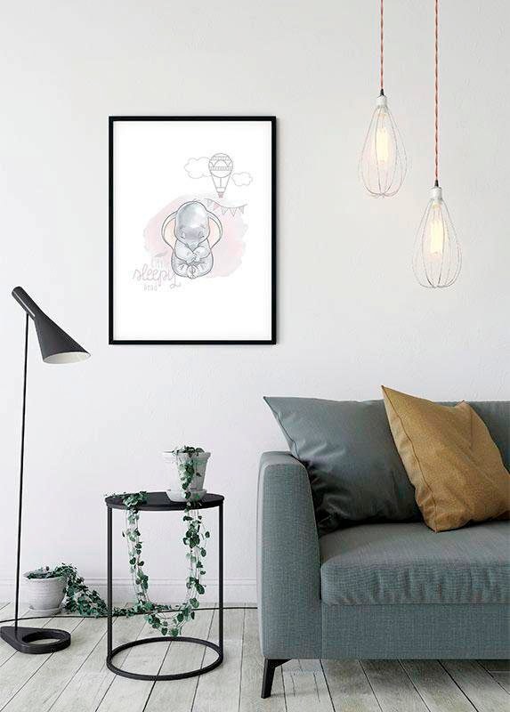 Komar Bild »Dumbo Sleepy«, Disney, (1 St.), Wandbild zur Dekoration im Kinderzimmer - ohne Rahmen