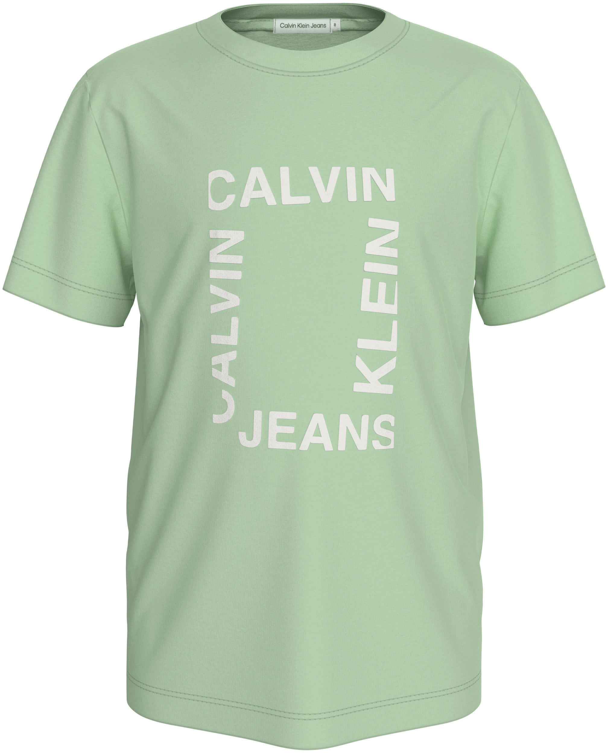 Calvin Klein Jeans T-Shirt »MAXI HERO FLOCK LOGO T-SHIRT«, für Kinder bis 16 Jahre